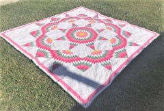 1930s PA Broken Start Pastel Quilt From Pennsylvania