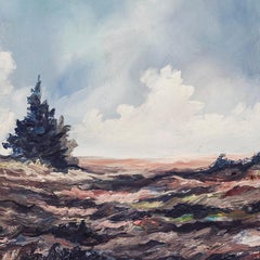 Huile sur toile des années 1930 - École de Liège, paysage ardennais