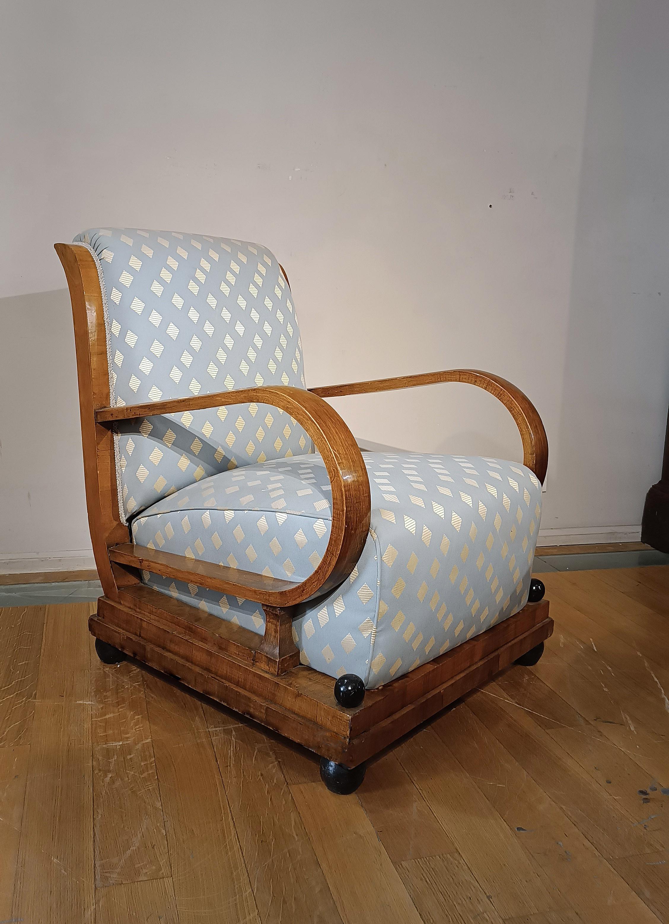 1930 PAR DE SILLONES ART DECO Italian en venta