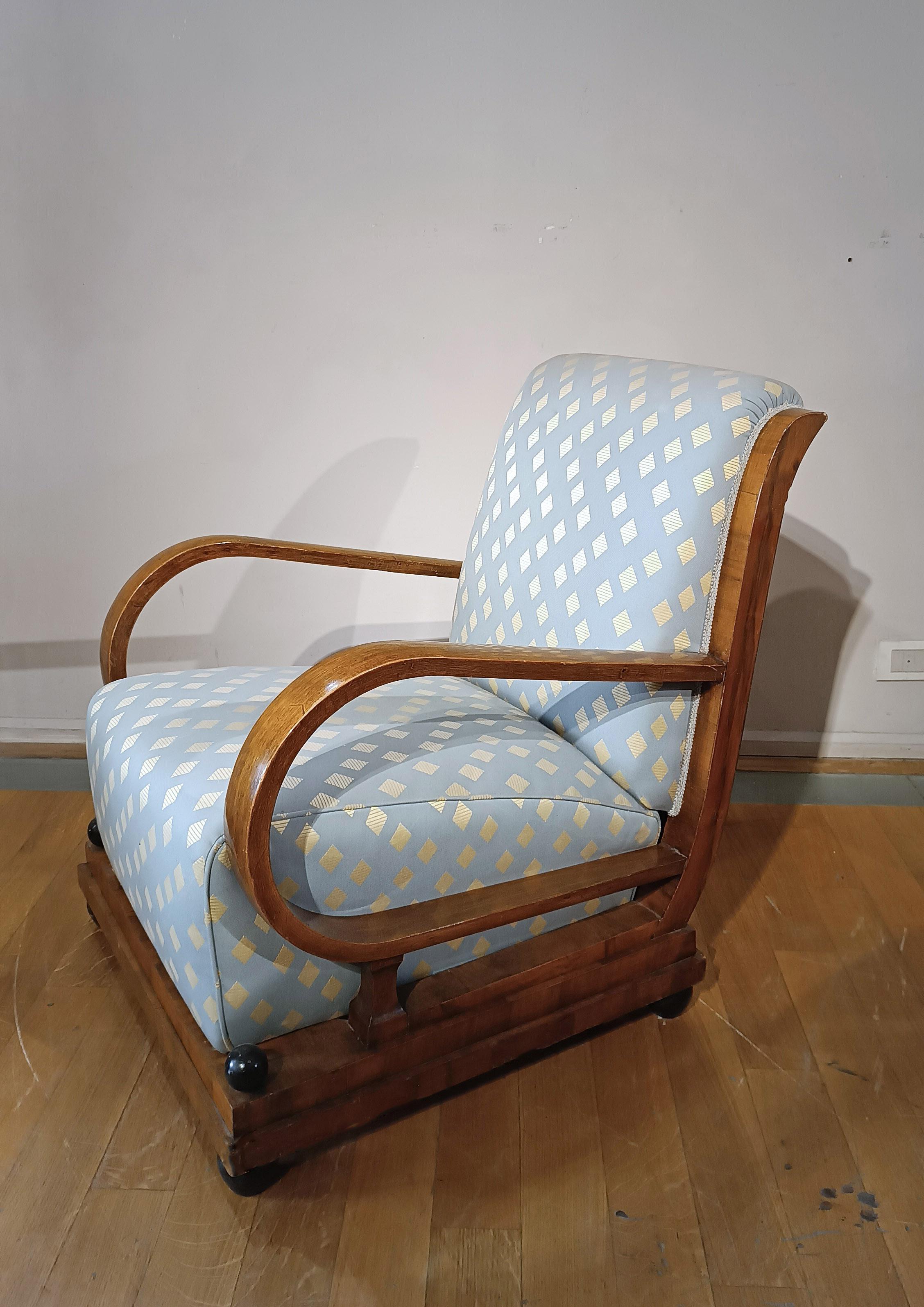 1930 PAR DE SILLONES ART DECO en Bueno estado para la venta en Firenze, FI