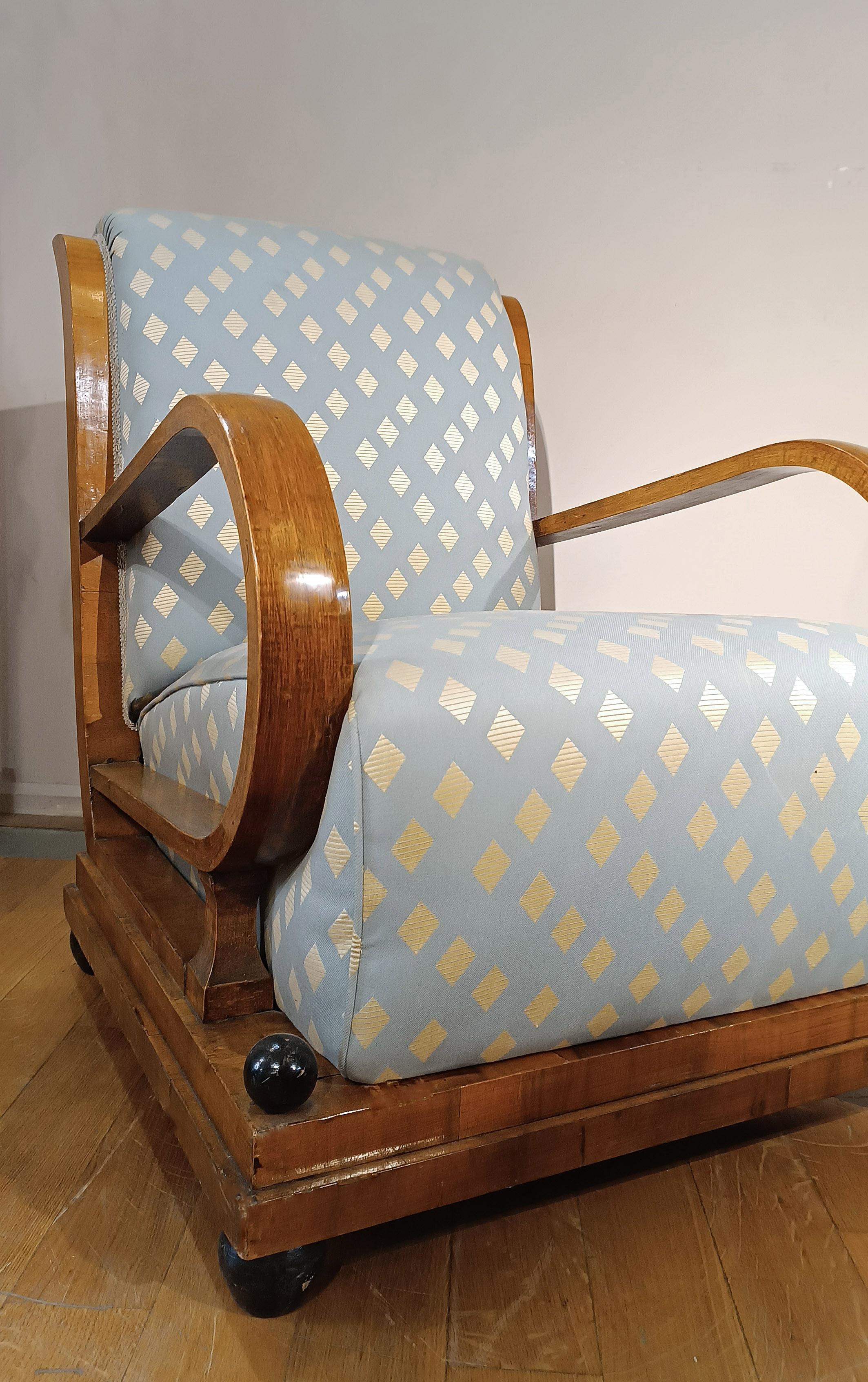 1930 PAR DE SILLONES ART DECO 20th Century en venta