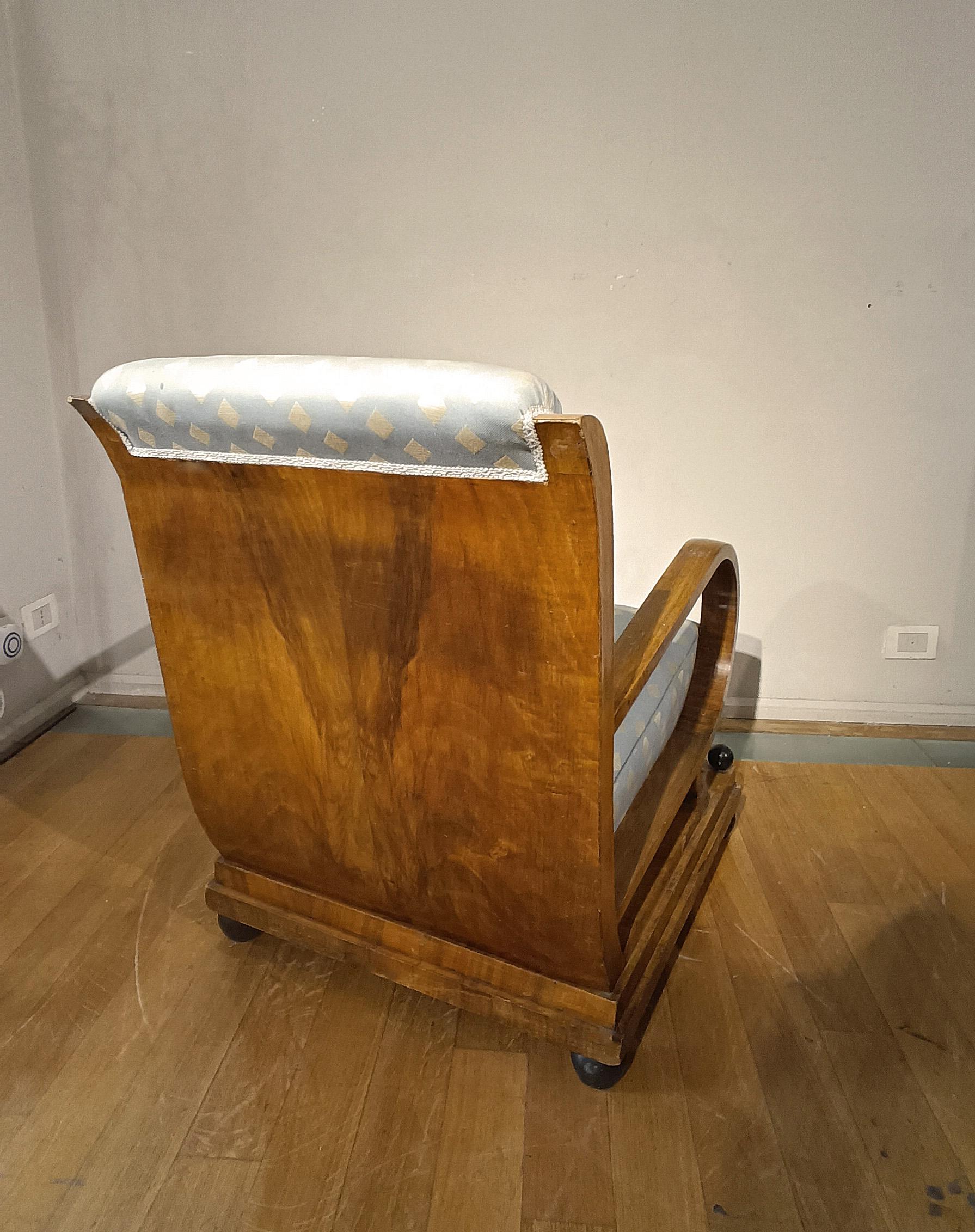 1930 PAR DE SILLONES ART DECO Tela en venta