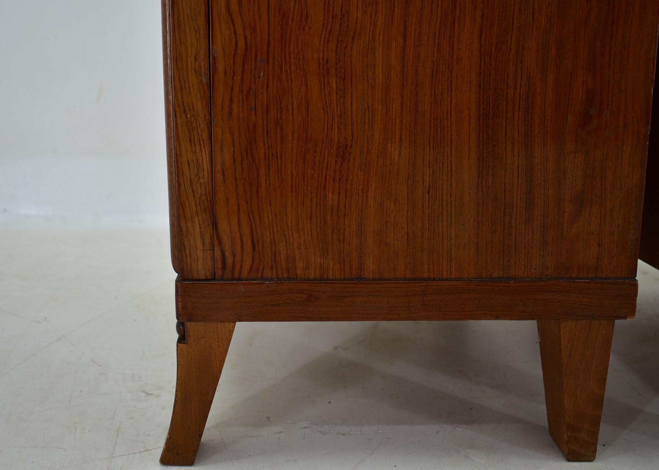 1930s Pair of Art Deco Bedside Tables, Czechoslovakia For Sale 4