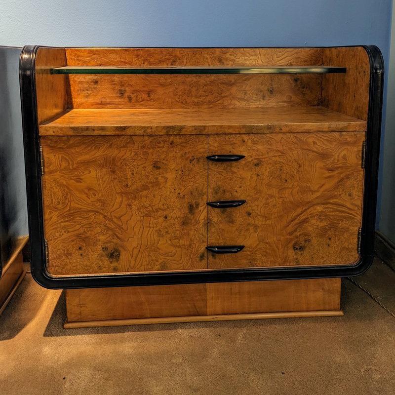 1930s Pair of Art Deco Nighstands. Made in France 1
