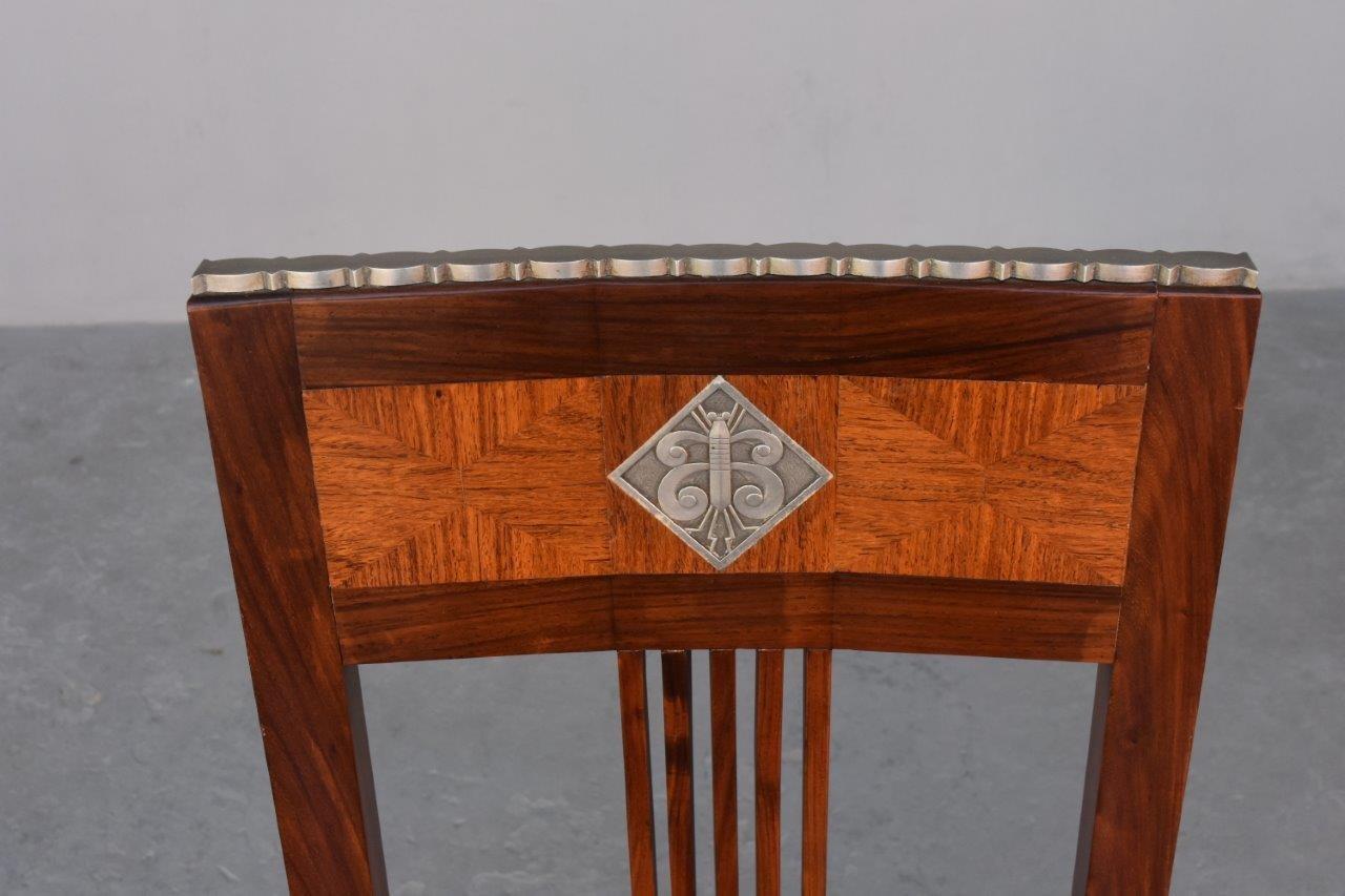 Milieu du XXe siècle Paire de fauteuils Art Déco en bois de rose des années 1930 en vente