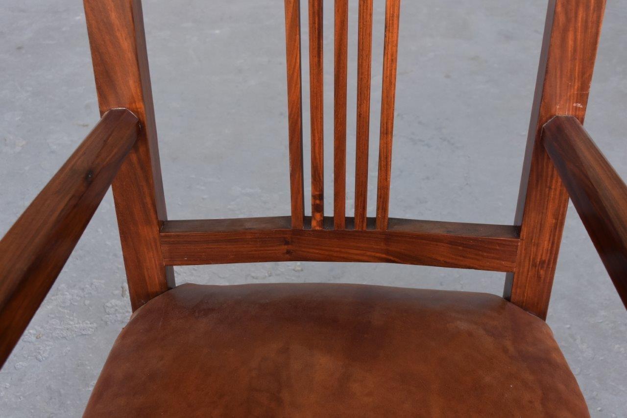 Paire de fauteuils Art Déco en bois de rose des années 1930 en vente 1
