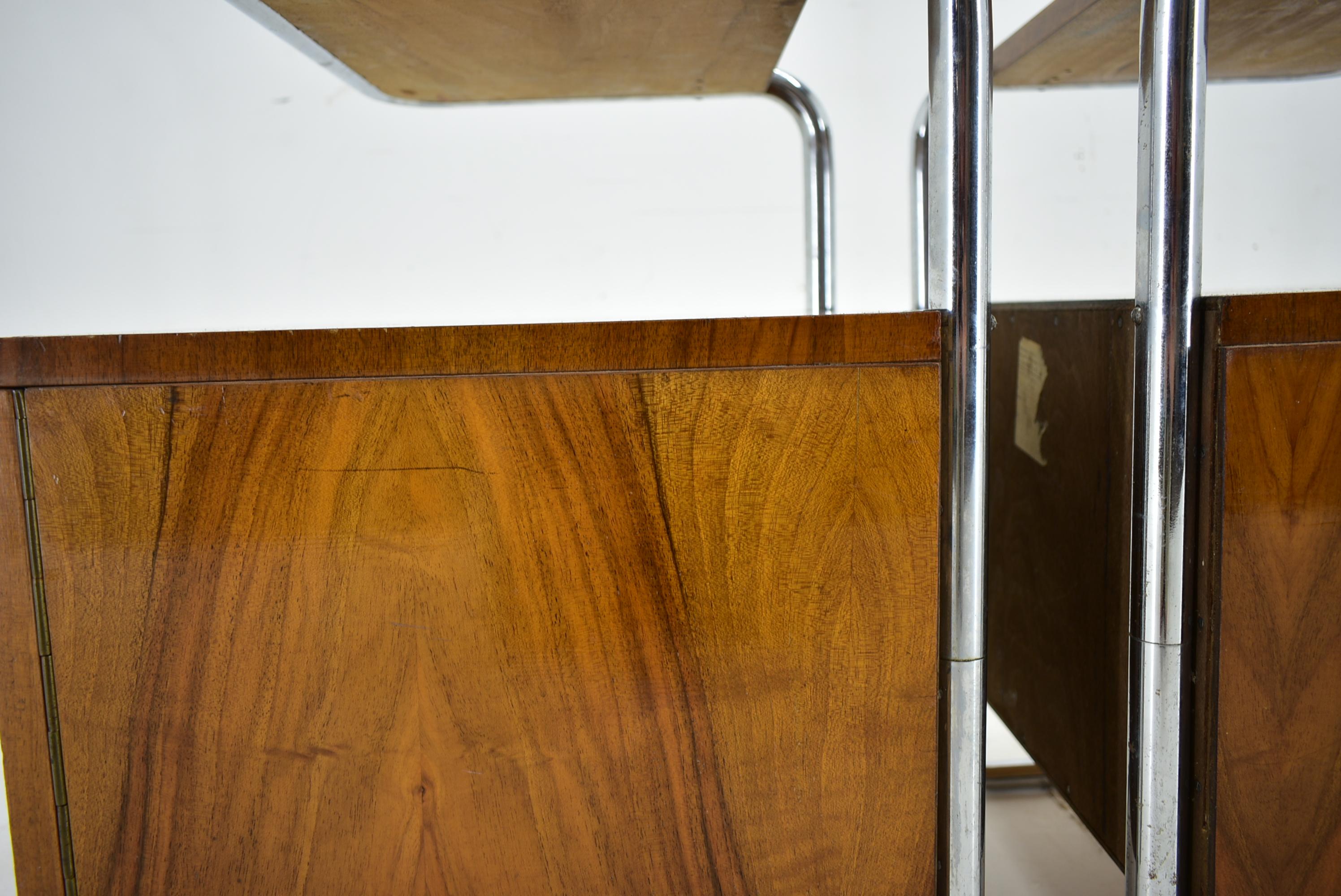 1930s Pair of Bauhaus Bedside Tables by Beck Arnošt for  Mucke-Melder 9