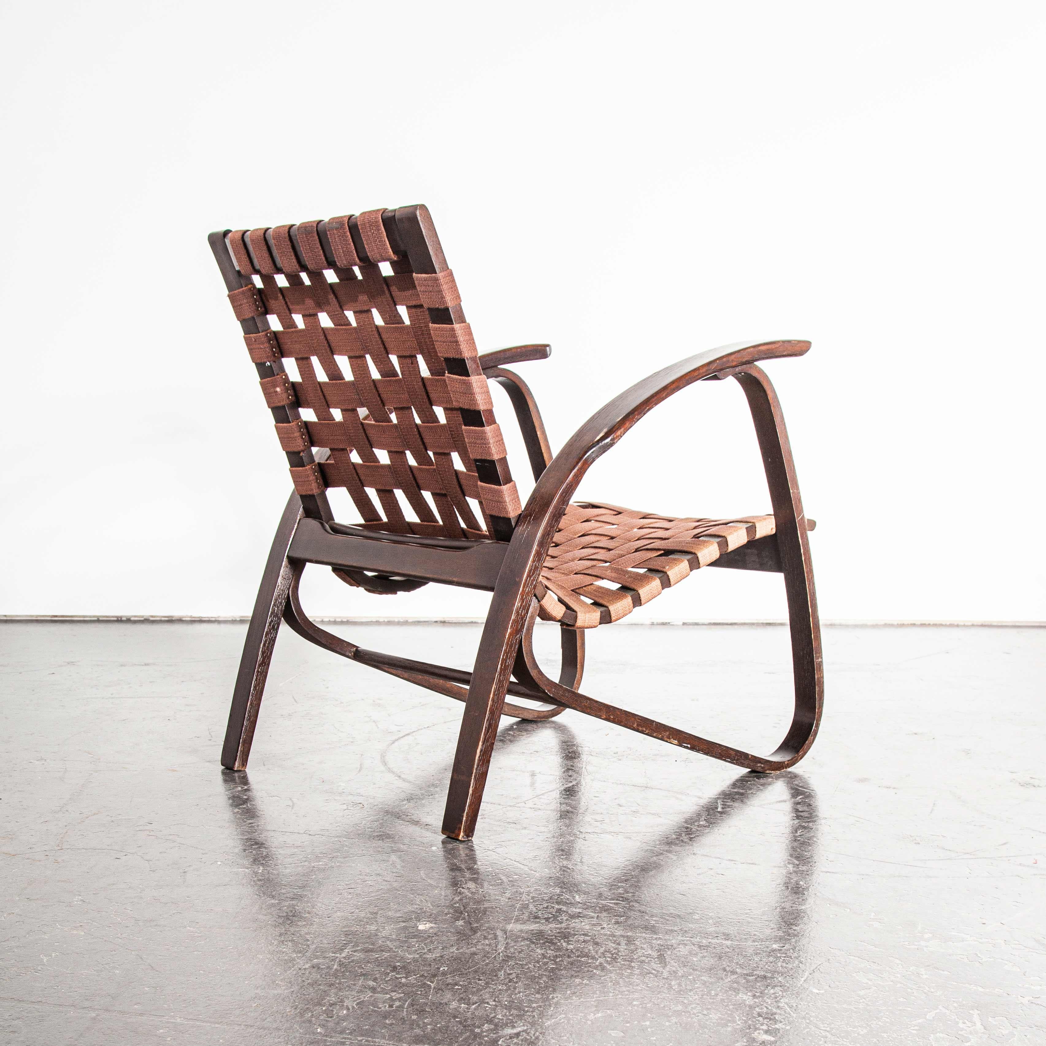 1930s Pair Of Bentwood Armchairs Jan Vanek, Up Zavody In Good Condition In Hook, Hampshire
