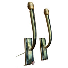 1930's pair of bronze sconces by Jean Pascaud