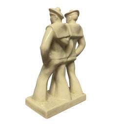 Pareja de marineros de cerámica de los años 30