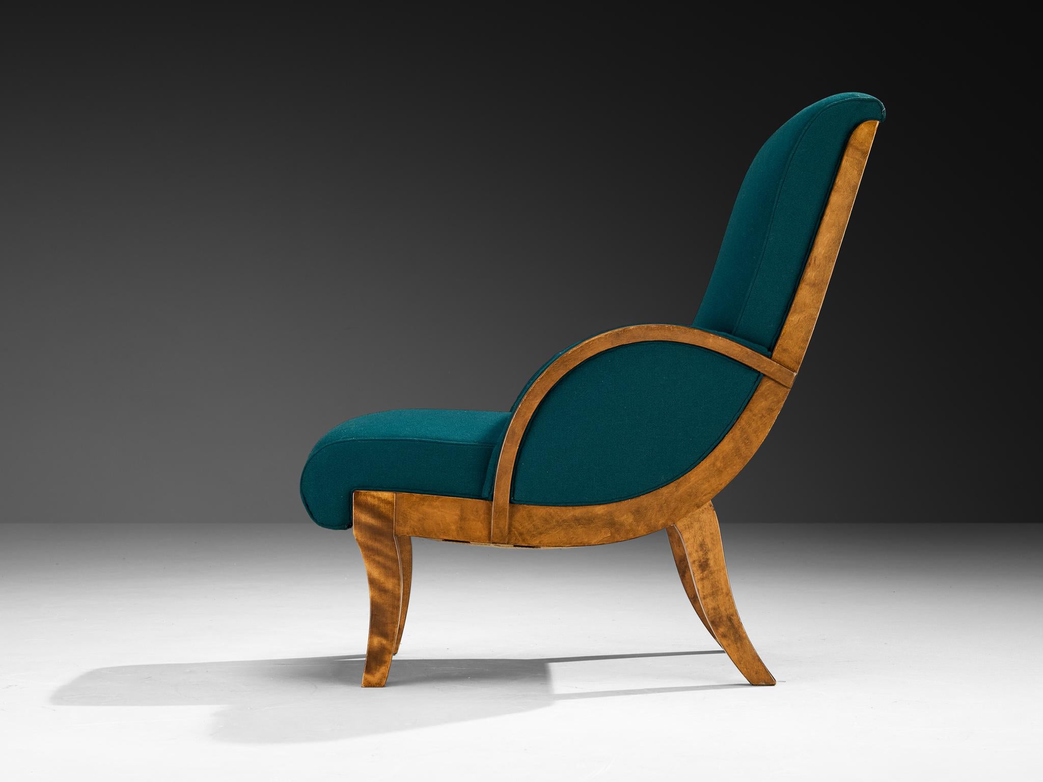 Coppia di sedie da salotto finlandesi Art Deco curve in betulla del 1930 in vendita 4
