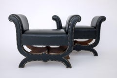 1930er Jahre, Paar Fußhocker von Otto Schultz