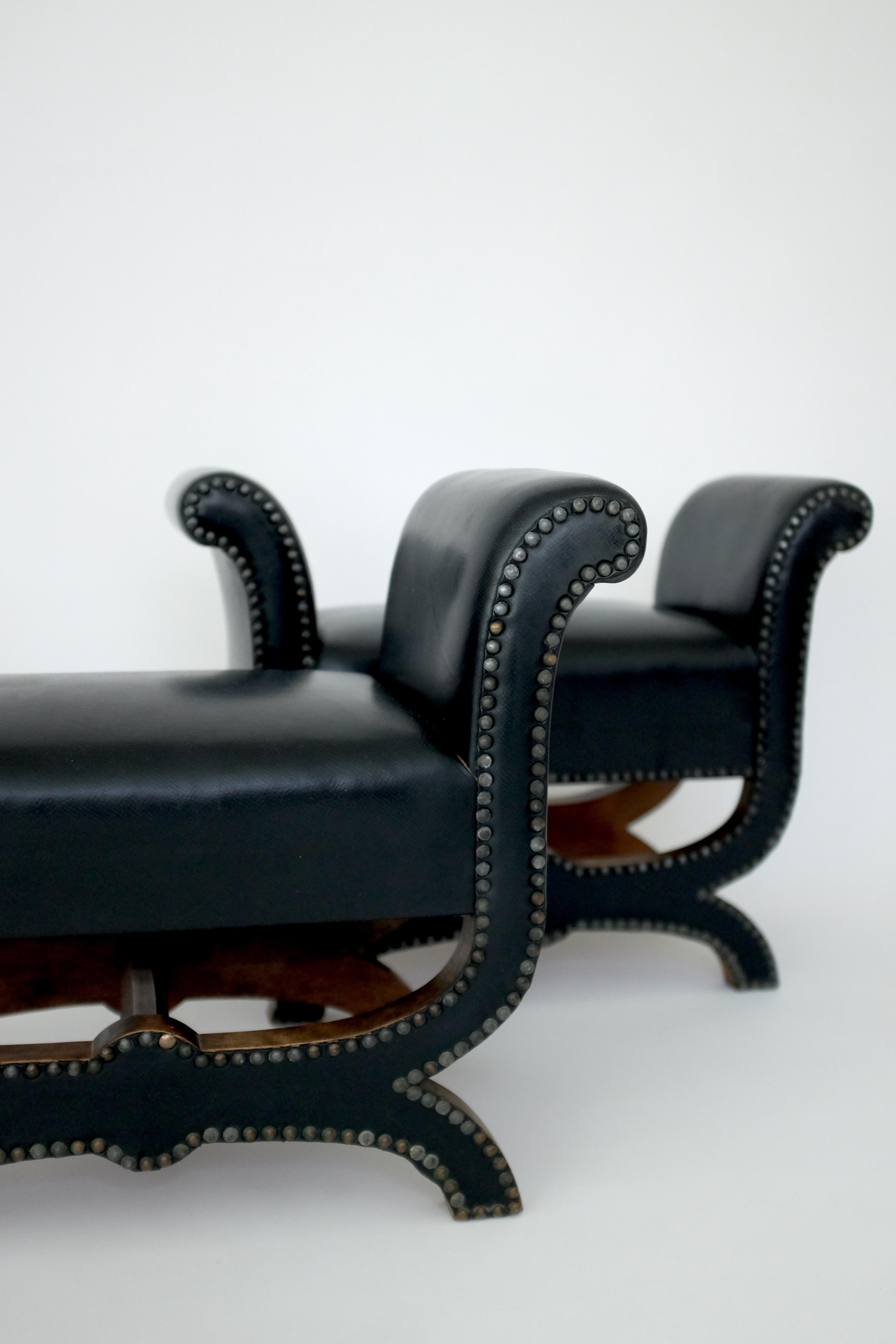 Scandinavian Modern 1930's, Pair of Footstools by Otto Schultz For Sale