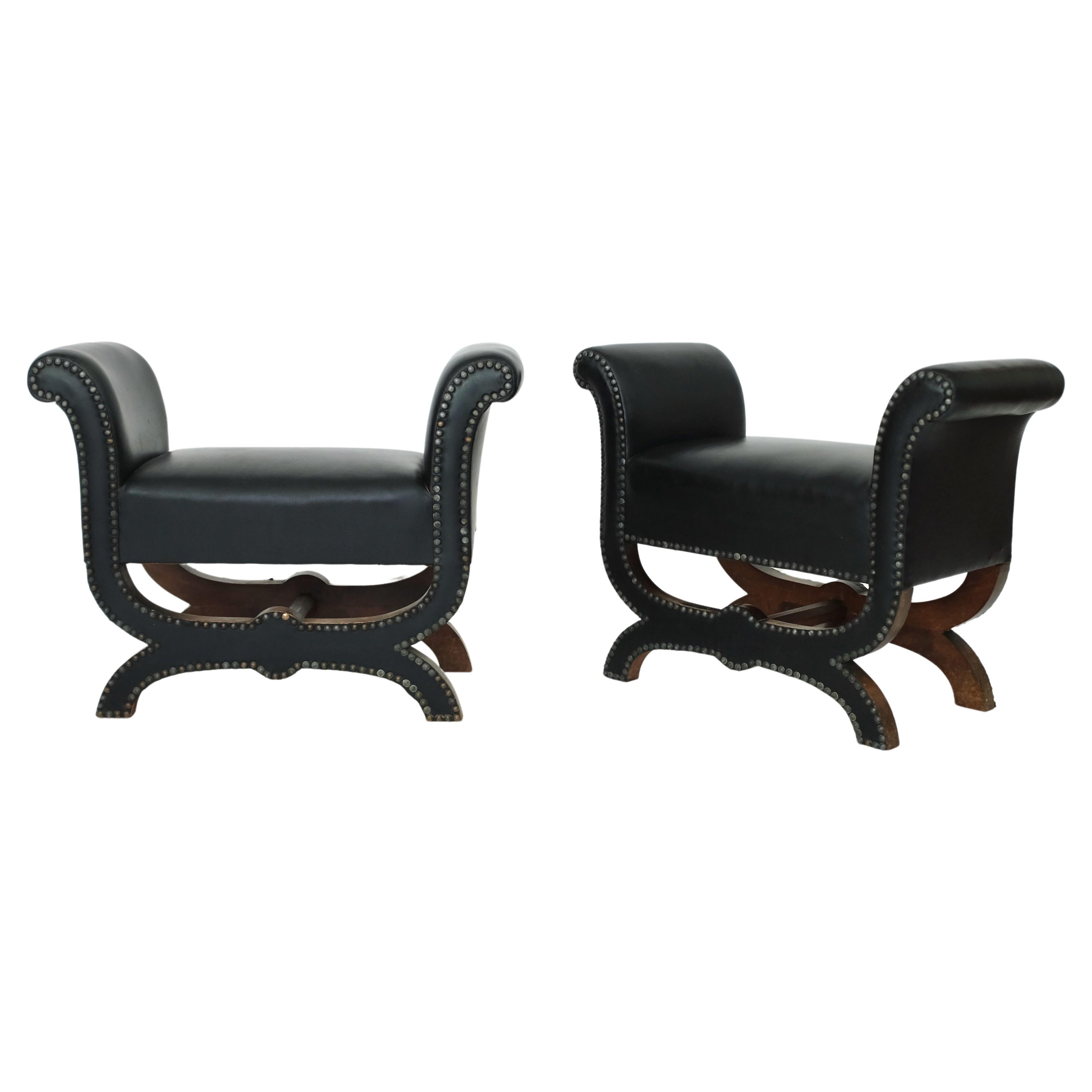 1930's, Pair of Footstools by Otto Schultz For Sale