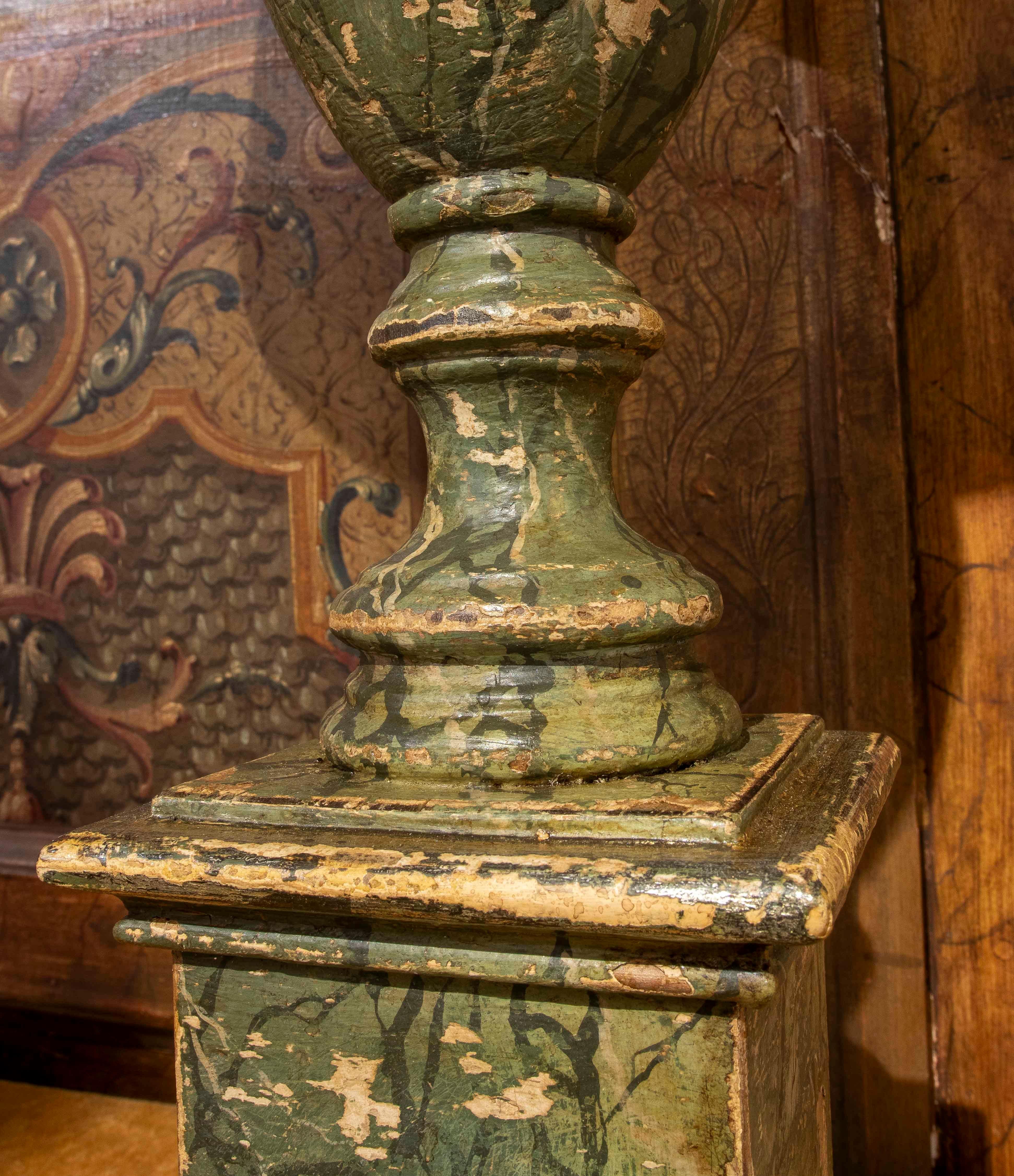 Paire de lampes de table en bois marbré à la main de style classique Greene & Greene des années 1930 en vente 4