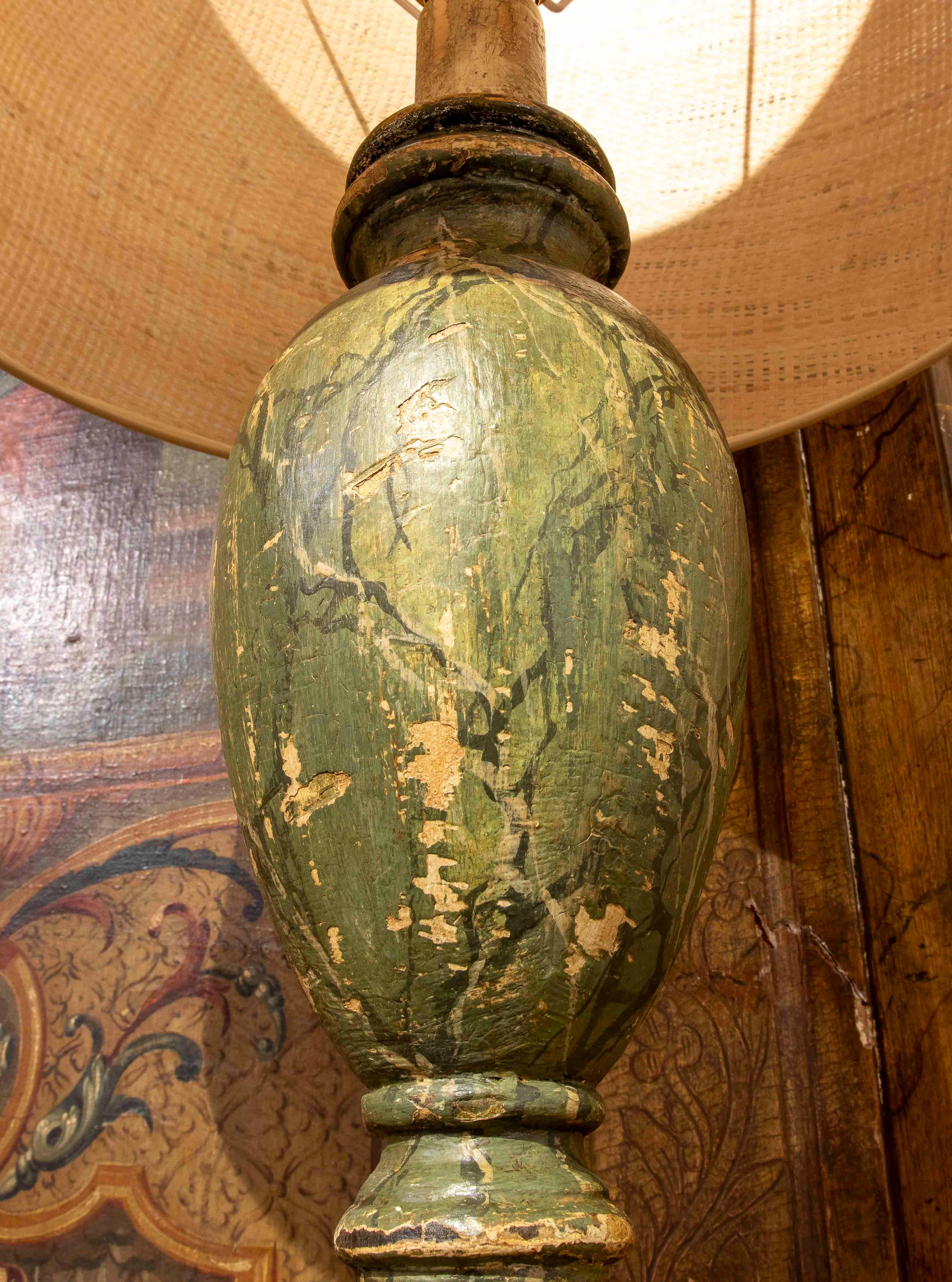 Paire de lampes de table en bois marbré à la main de style classique Greene & Greene des années 1930 en vente 5