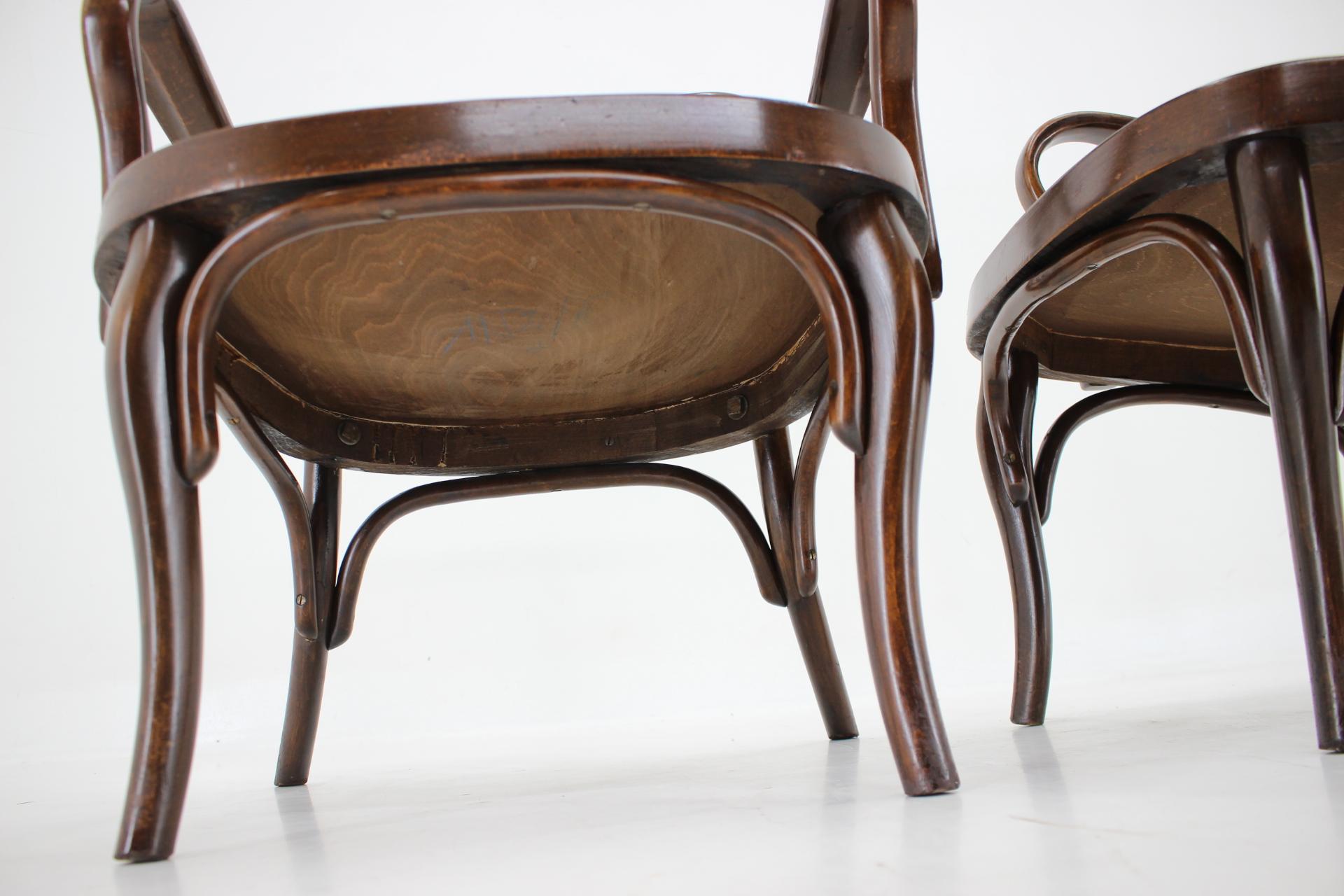 1930s Pair of Josef Frank Bentwood Armchairs no. 752 by Thonet 6