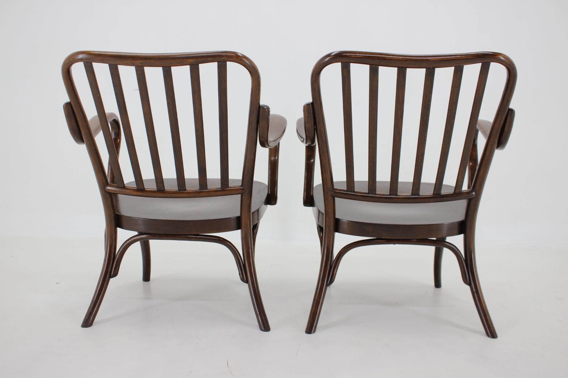 1930s Pair of Josef Frank Bentwood Armchairs no. 752 by Thonet 3