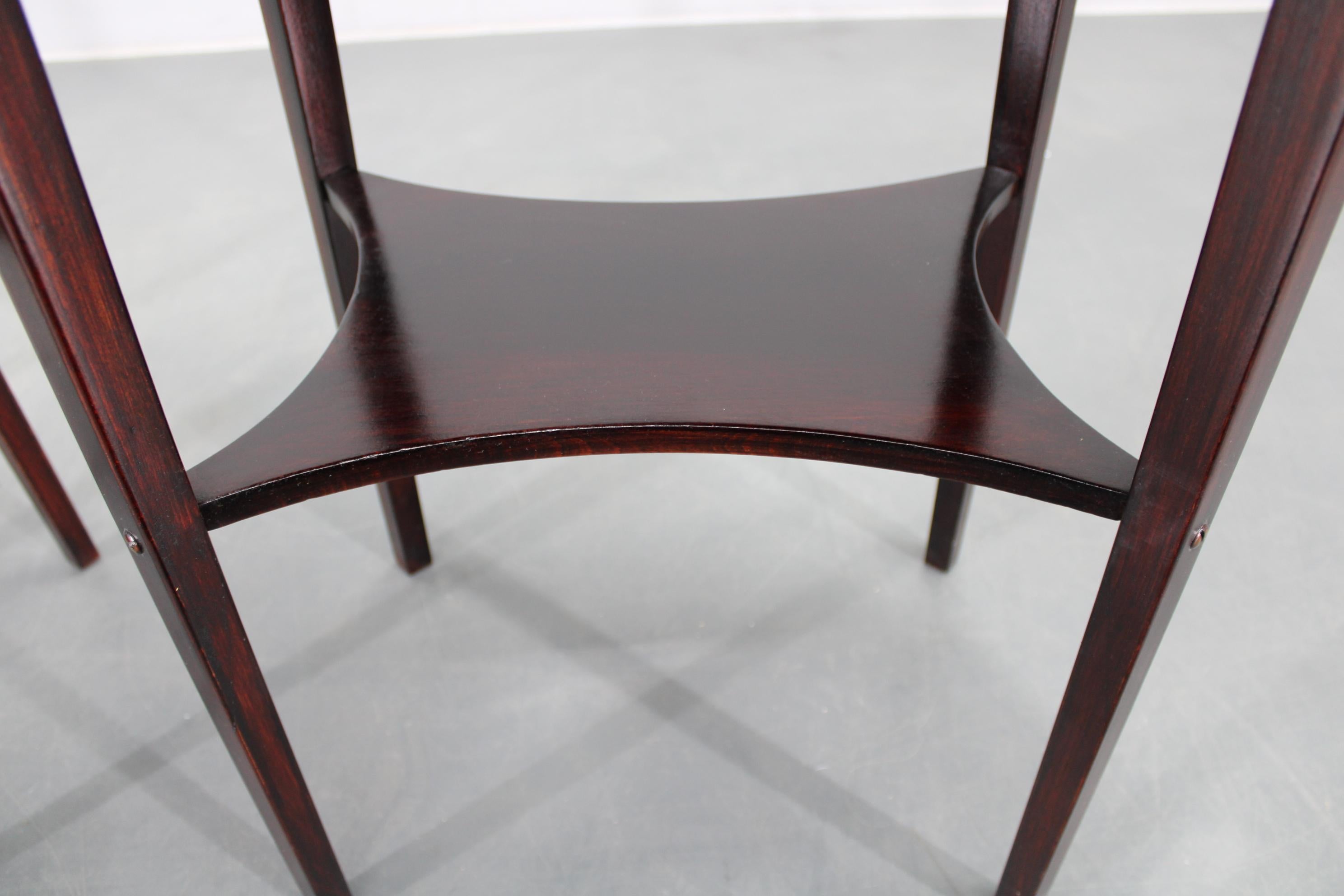 Pareja de mesas auxiliares Thonet restauradas de los años 30 nº 206, Checoslovaquia en venta 6