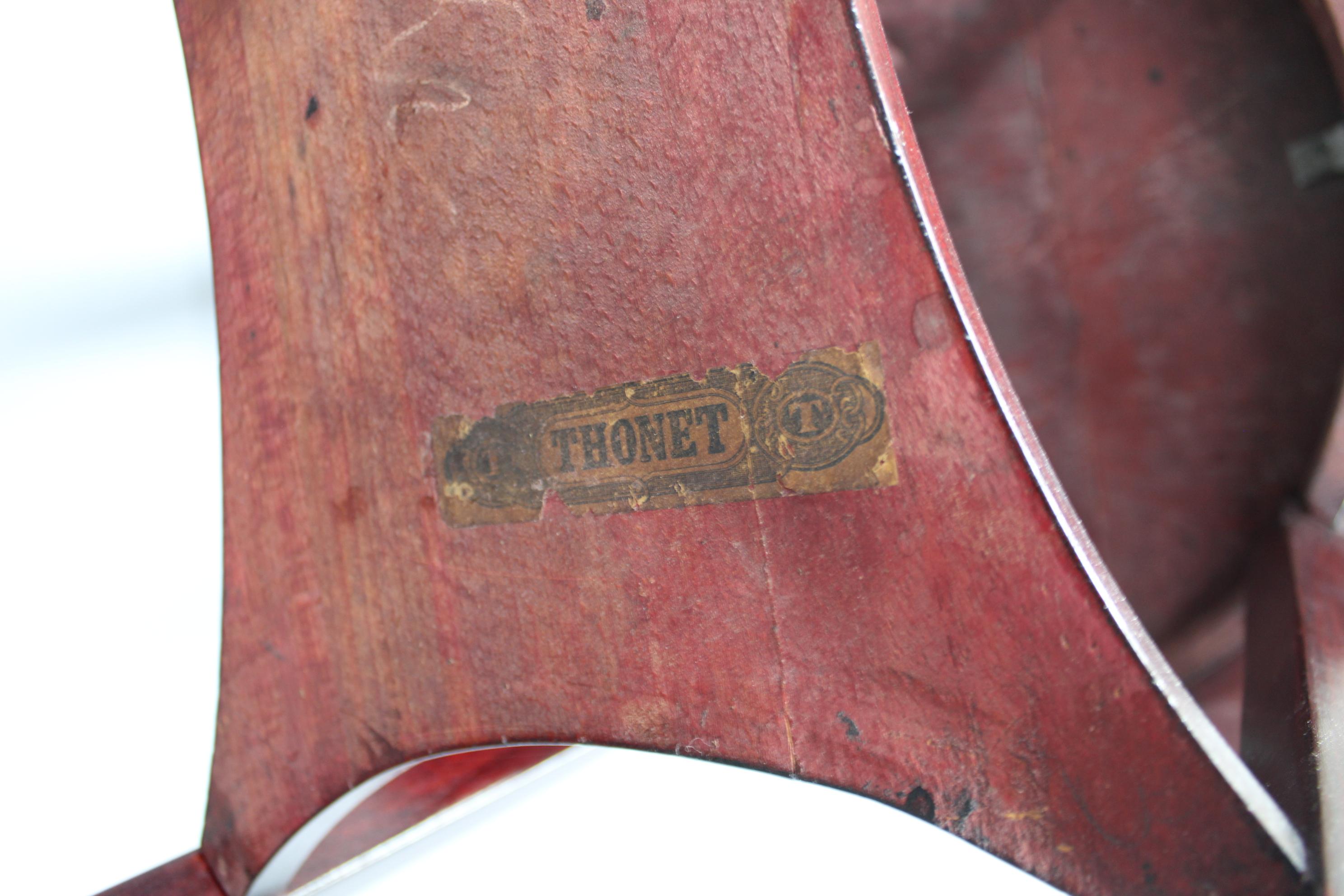 Pareja de mesas auxiliares Thonet restauradas de los años 30 nº 206, Checoslovaquia en venta 12