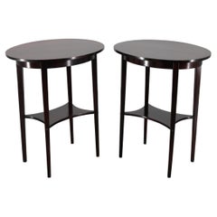 Pareja de mesas auxiliares Thonet restauradas de los años 30 nº 206, Checoslovaquia