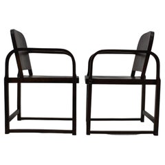 1930 Pareja de sillones Thonet de madera curvada A745 de Tatra, Checoslovaquia