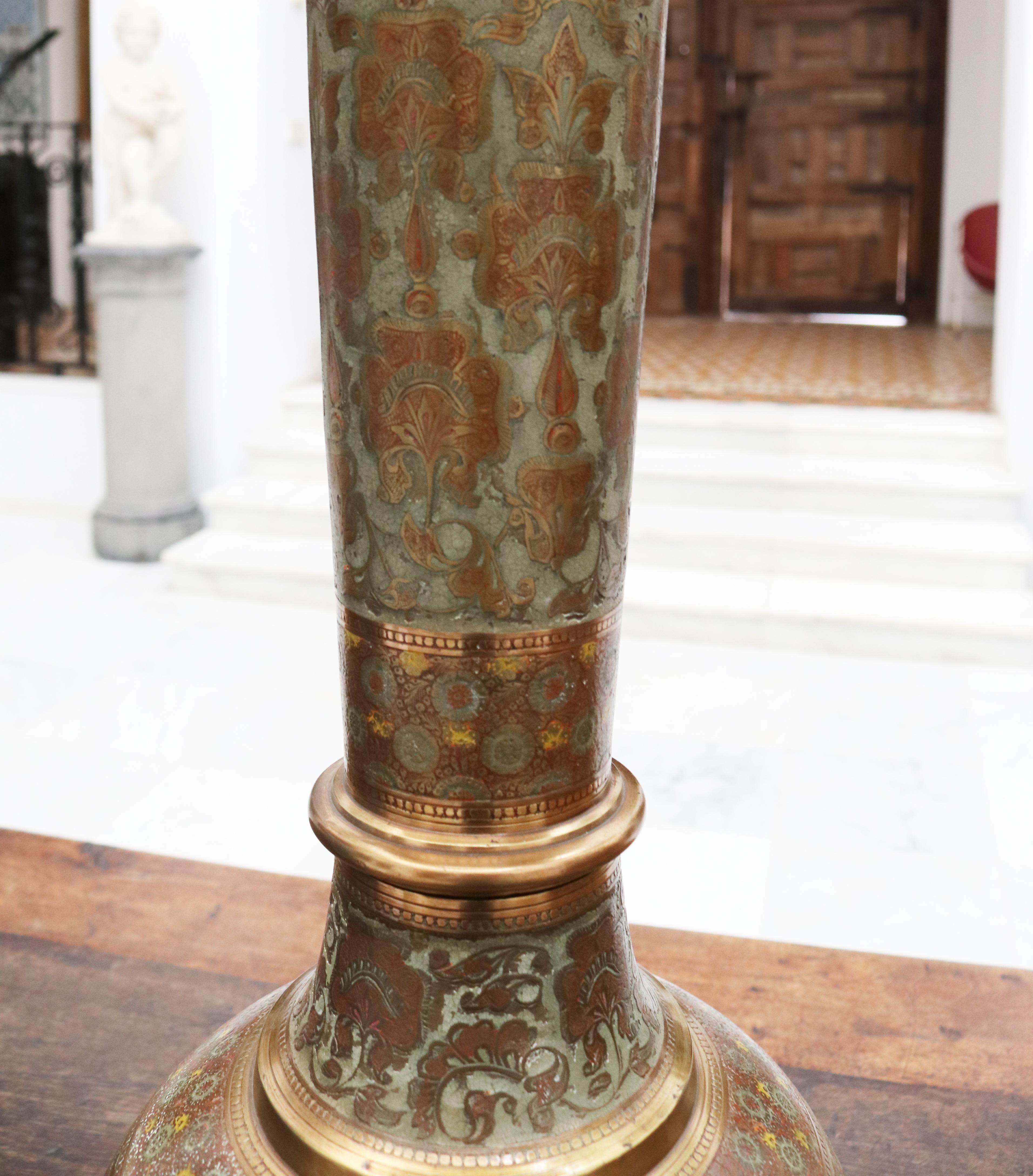 turkish brass lamp