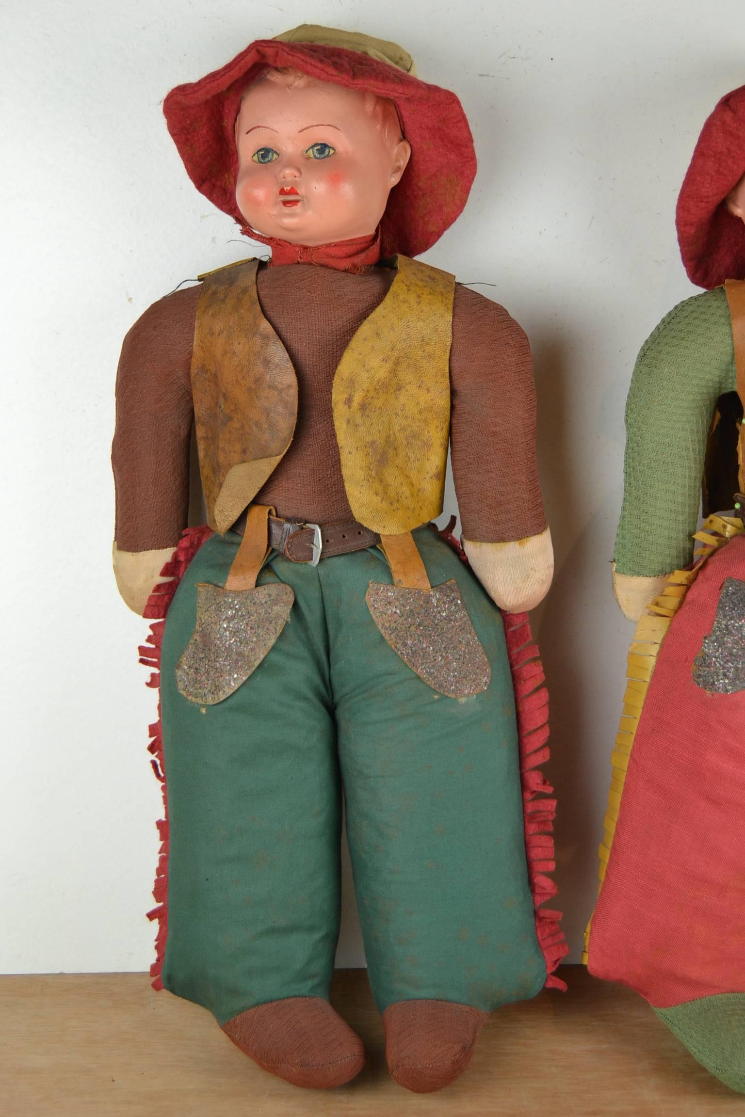 VINTAGE SELVAGGIO WEST COWGIRL 70er bambole VESTITI outfit action armi ACTION FIGURE 