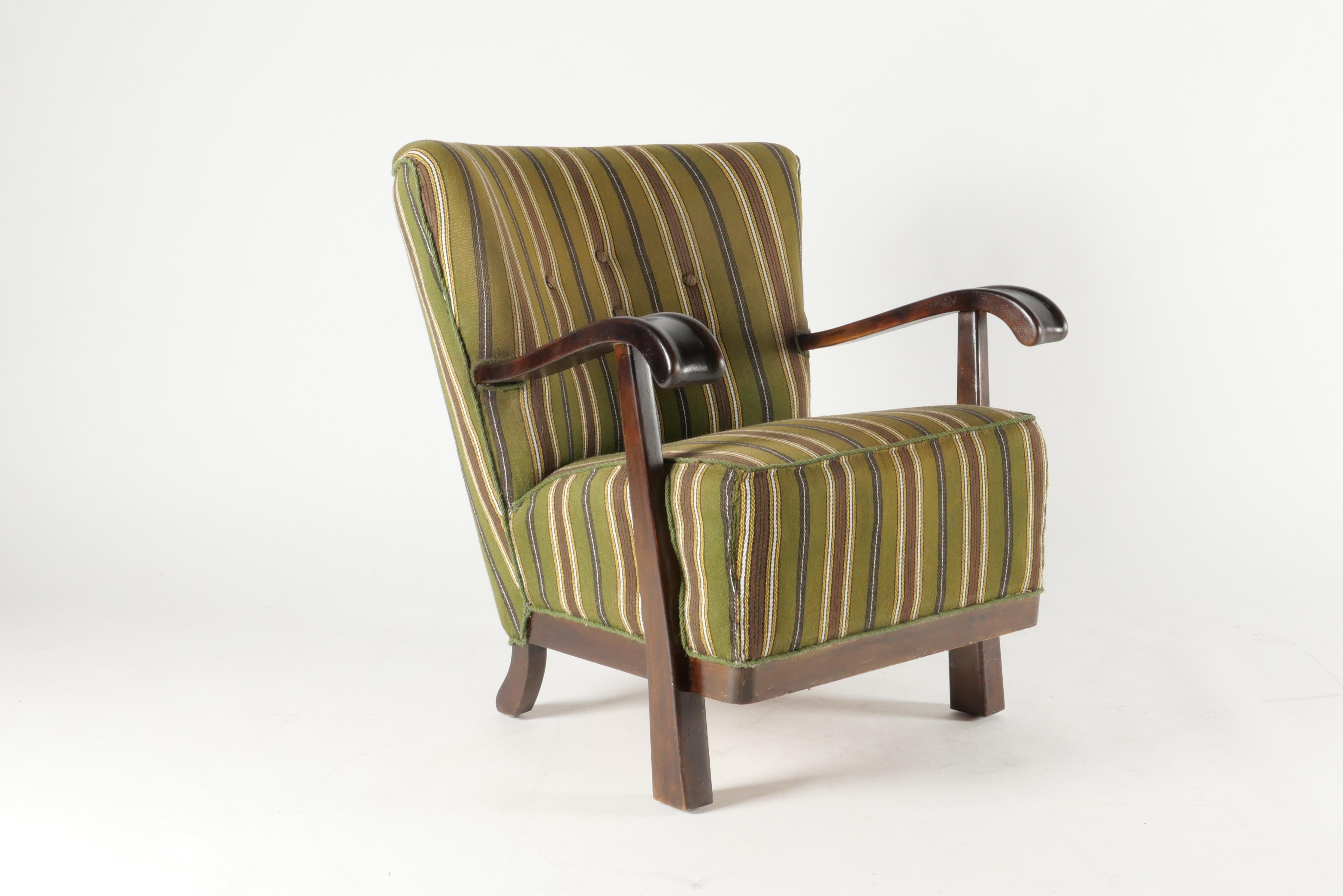 Parlor-Stuhl von Magnus Oleson, Dänemark, 1930er Jahre  (20. Jahrhundert) im Angebot