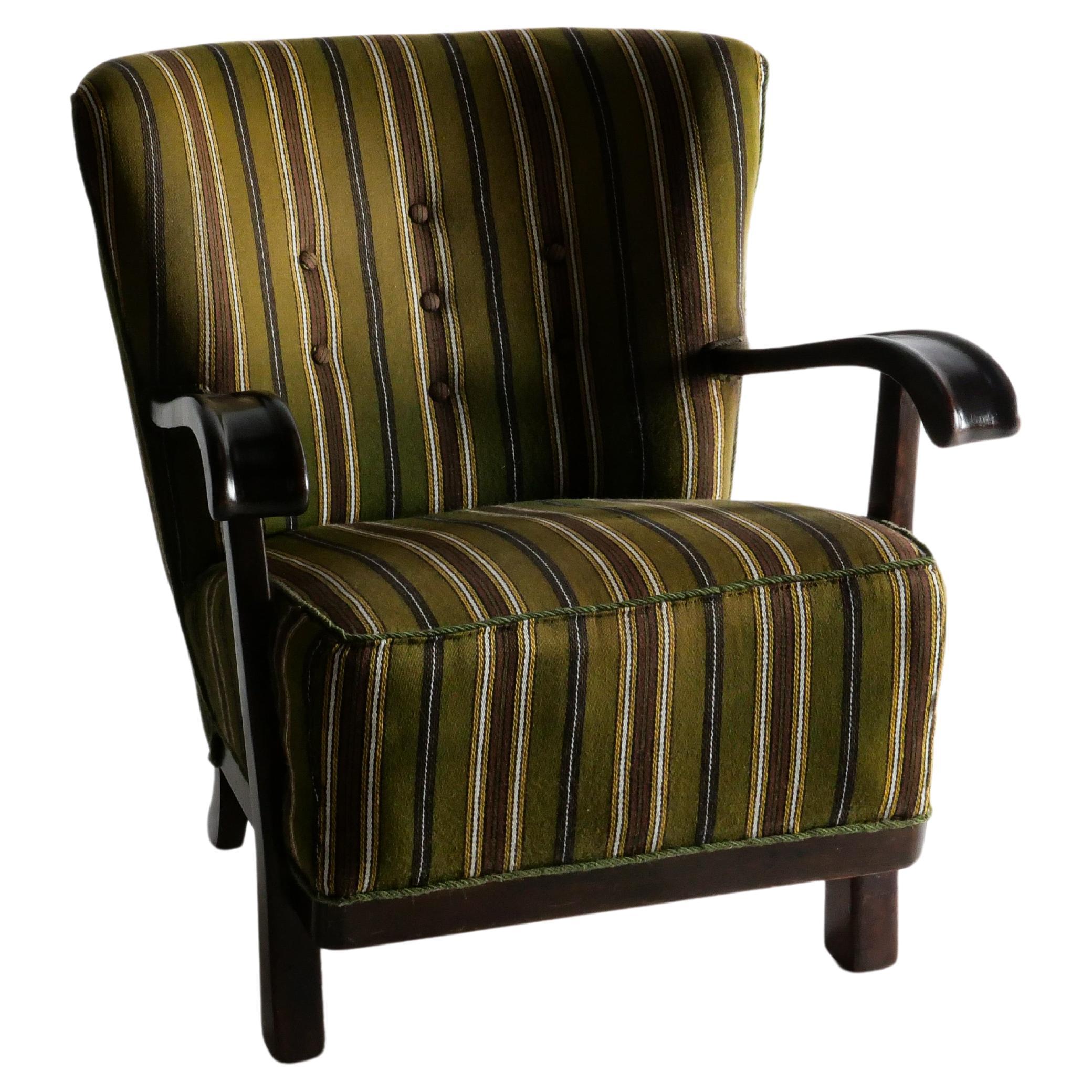 1930s Parlor Chair by Magnus Oleson, Denmark  For Sale