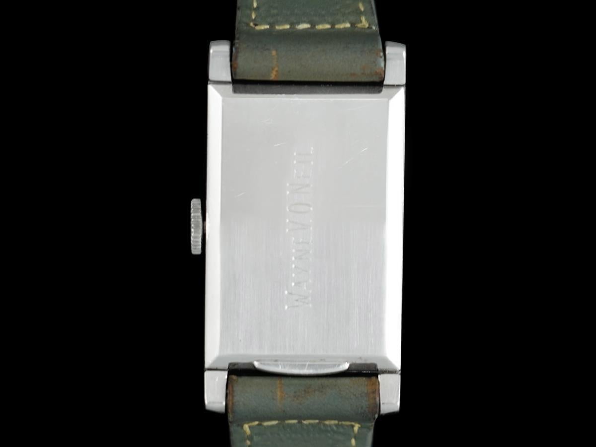 Reloj Art Déco Rectangular 1930 Patek Philippe Vintage para caballero - Platino en venta 6