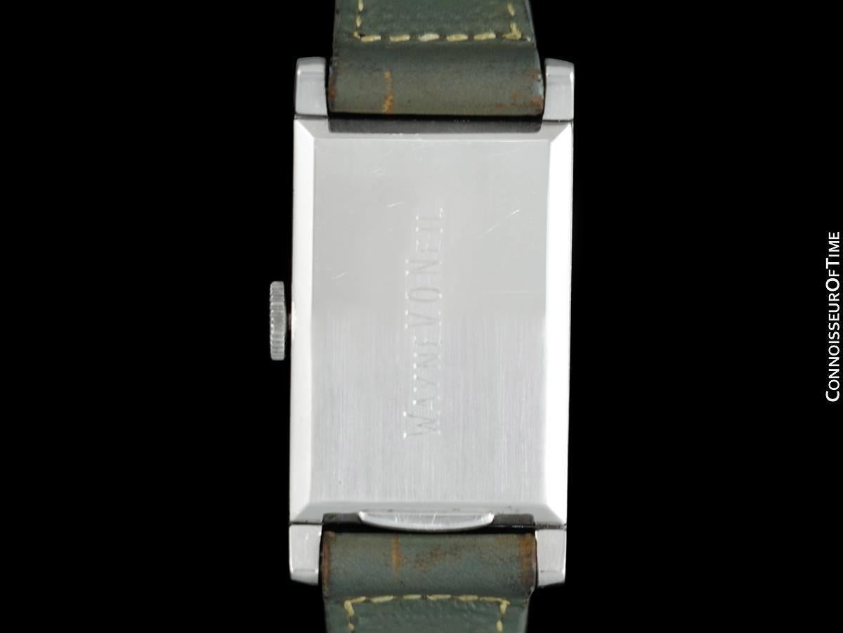 Reloj Art Déco Rectangular 1930 Patek Philippe Vintage para caballero - Platino en venta 2