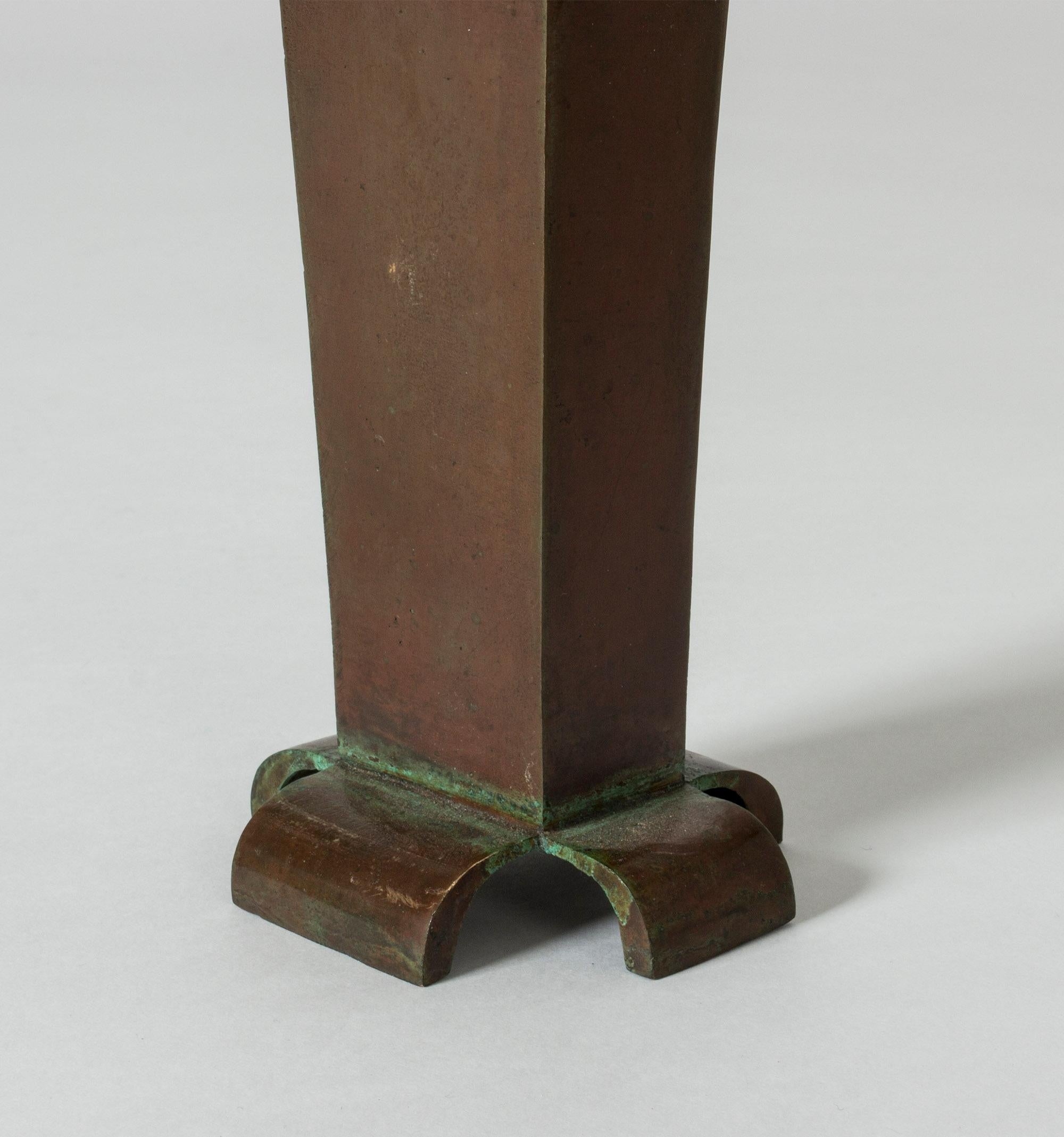 Mid-20th Century 1930s Patinated Bronze Vase by Sune Bäckström