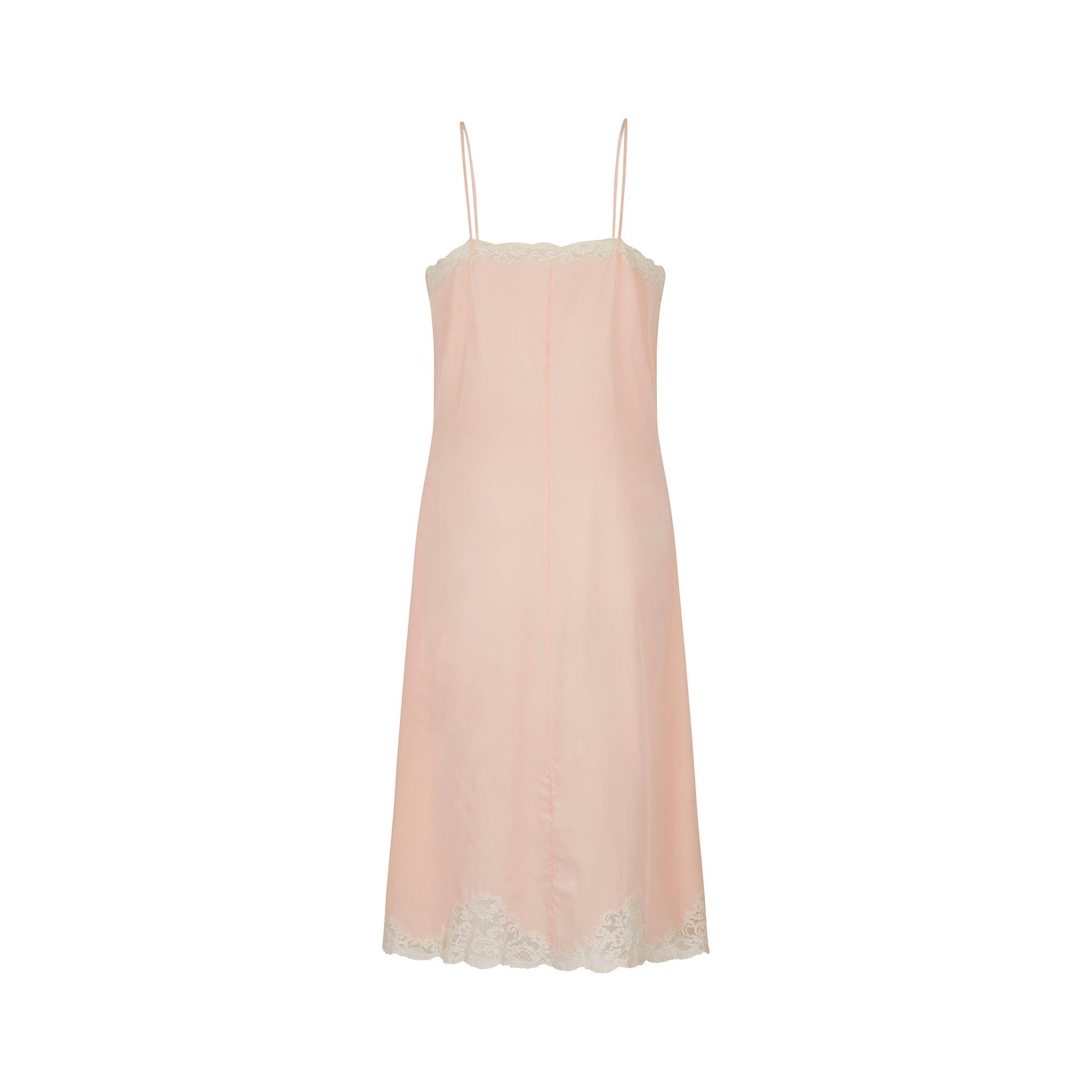 peach slip dress