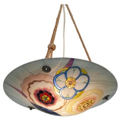 1930s Pendant Lamp by Maxonade Paris, Eddé Company (Édouard Dannhauser)