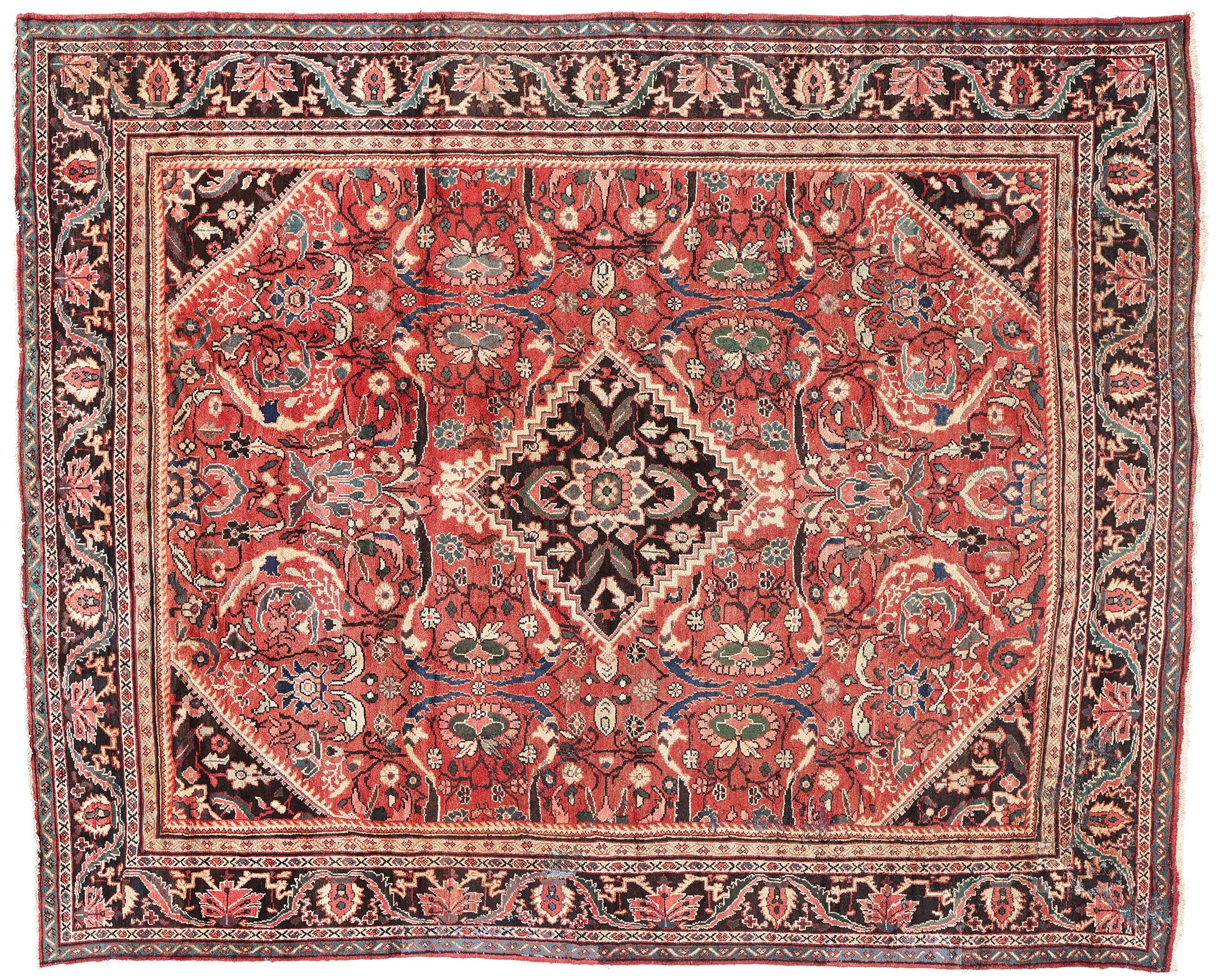 Tappeto persiano Mahal del 1930 con stile moderno in vendita 2