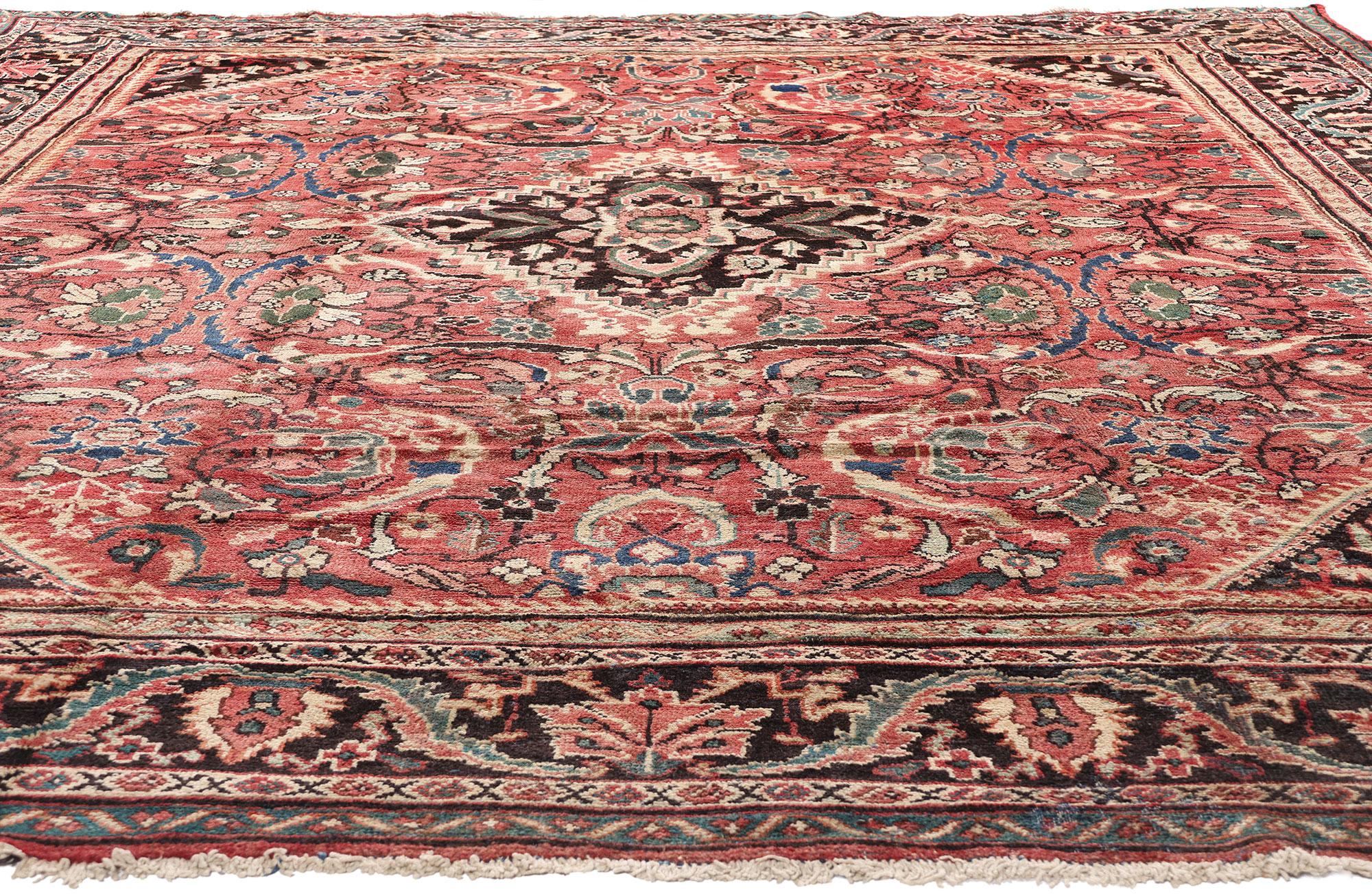 Malayer Tappeto persiano Mahal del 1930 con stile moderno in vendita