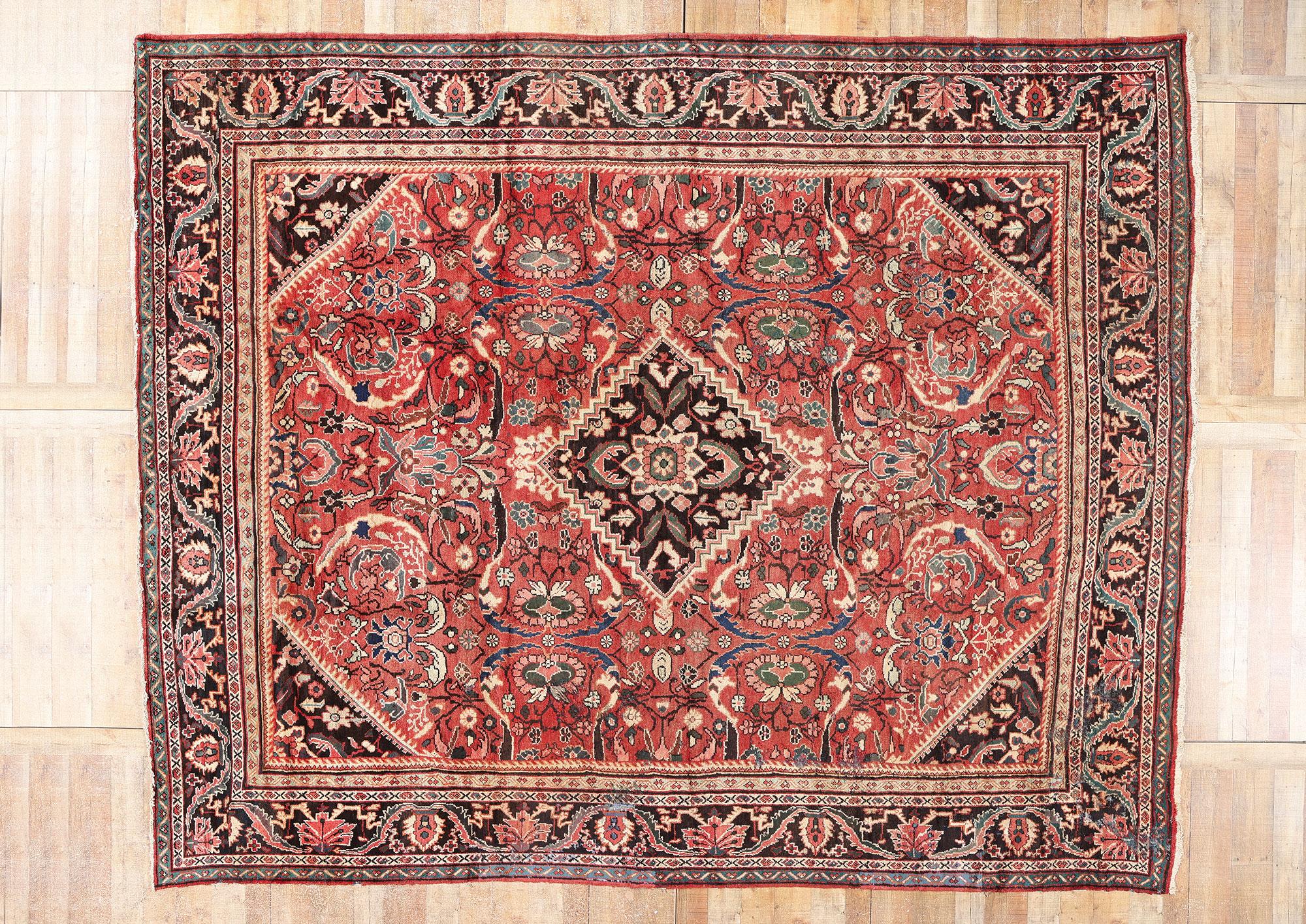 Tappeto persiano Mahal del 1930 con stile moderno in vendita 1