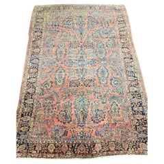 Antique 1930s Persian Sarouk rug excellent  condition 9.1x14.4