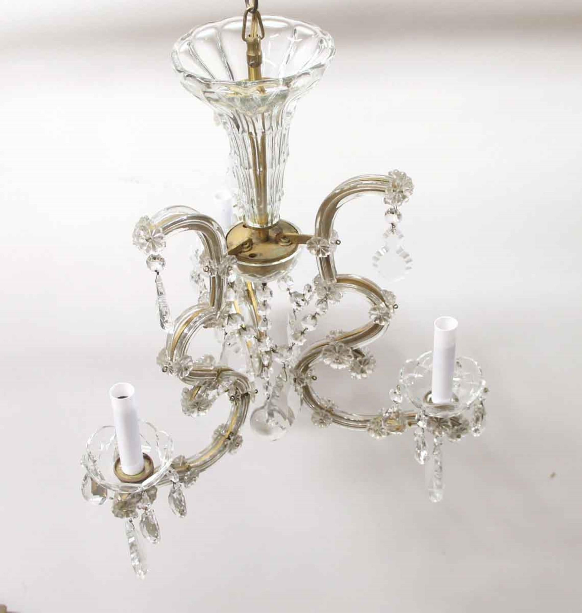 petite crystal chandelier