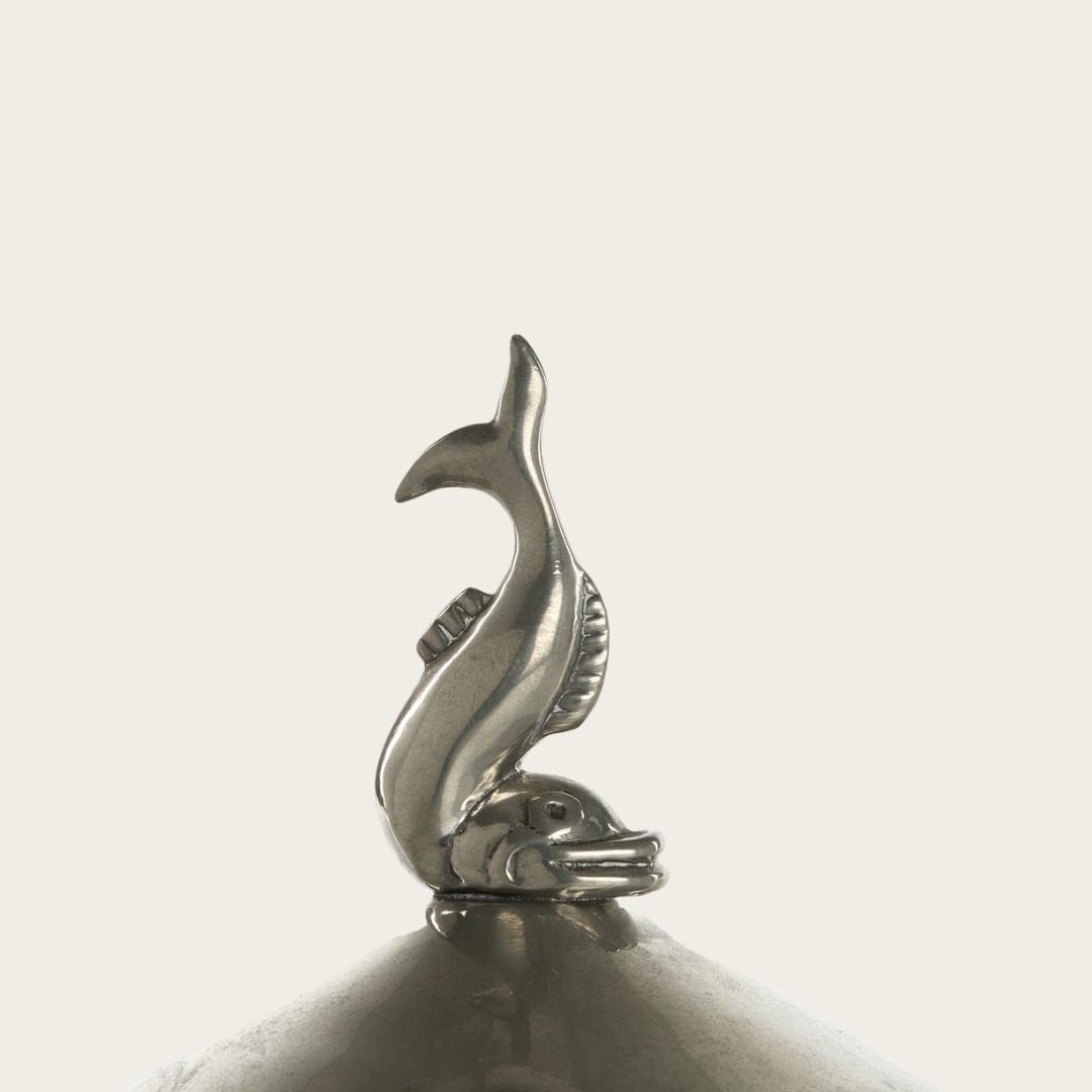 Suédois 1930s Pewter Jar with Lid by Athena Ystad en vente