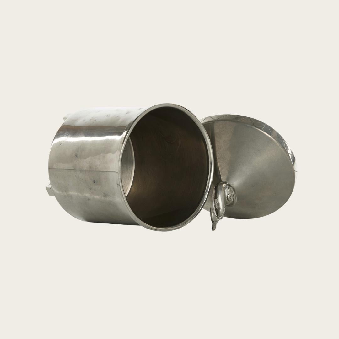 1930s Pewter Jar with Lid by Athena Ystad Bon état - En vente à Brooklyn, NY