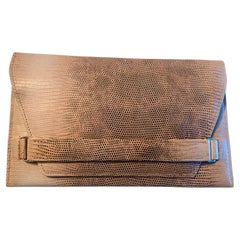 Bolso de mano de lagarto rosa de los años 30 en perfecto estado