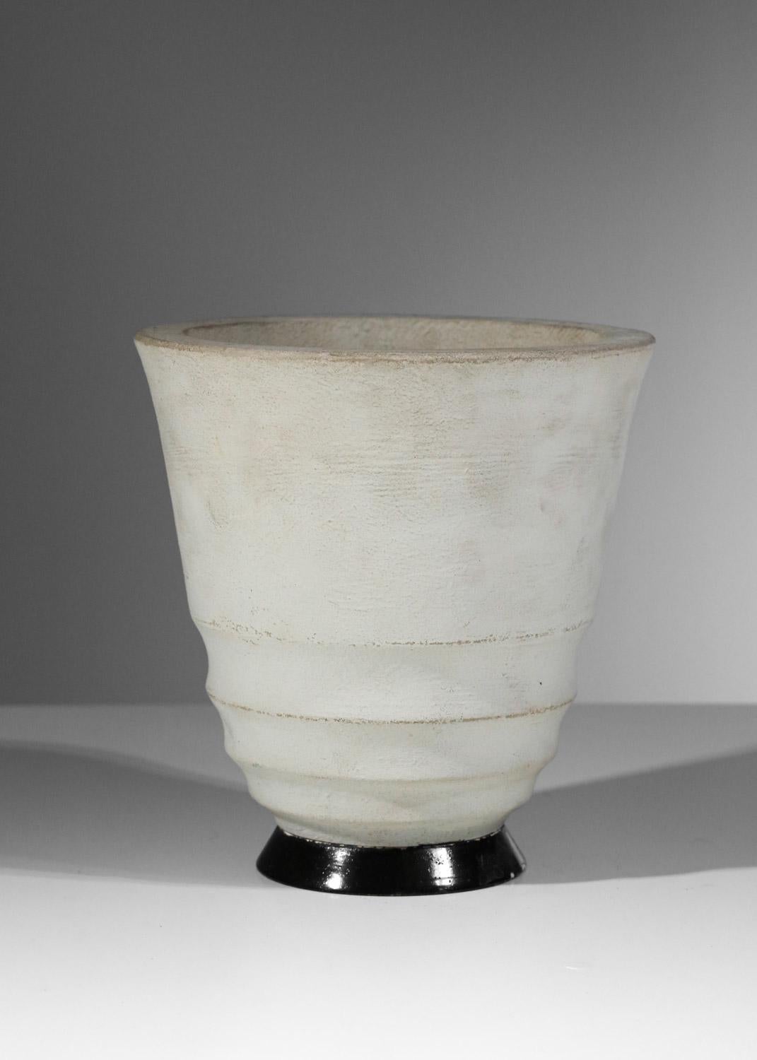1930s plaster basin-shaped table lamp For Sale 1