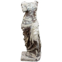 1930s Plaster Venus de Milo Sculpture found in France