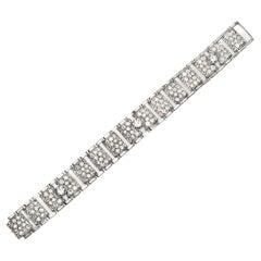 1930's Platinum Diamond Bracelet