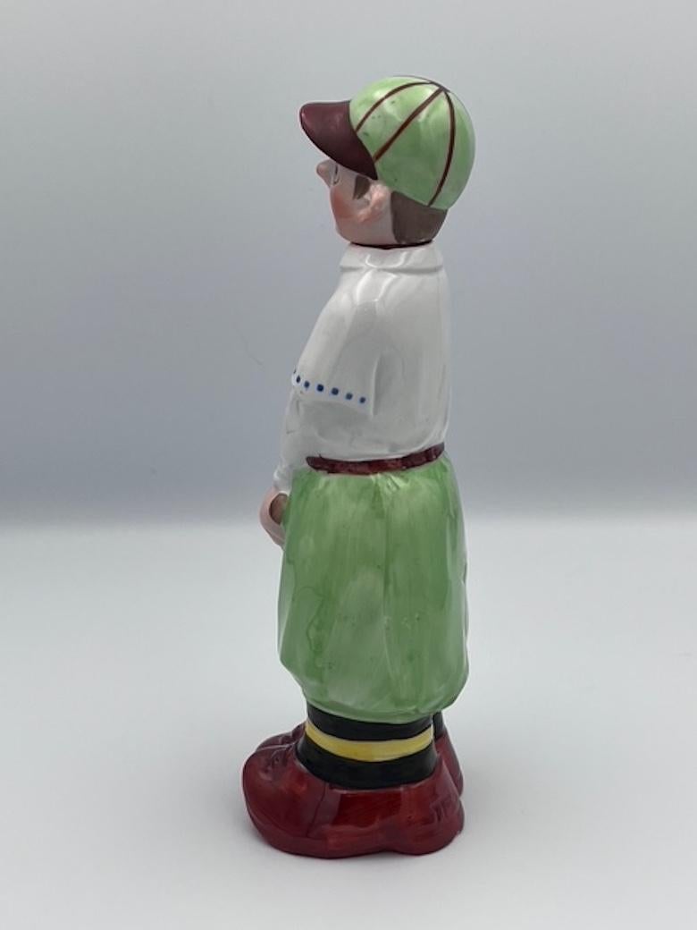 Decantador de Porcelana de 1930 Jugador de Cricket en Bueno estado para la venta en Red Lion, PA