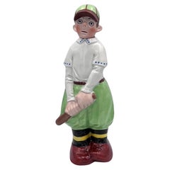 1930's Porcelain Cricket Player Decanter