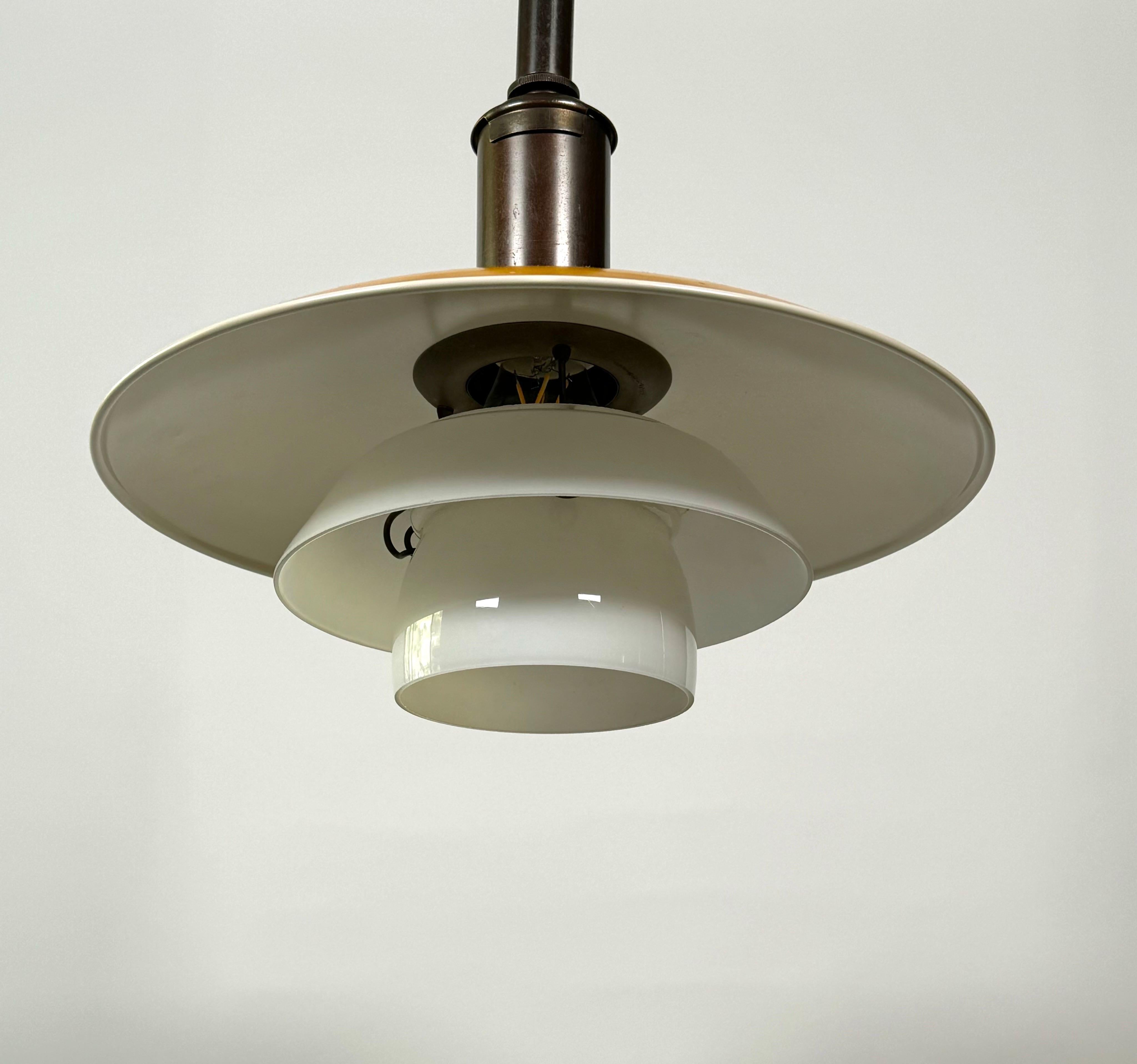 Lacquer 1930s Poul Henningsen PH Model 3/2 Pendant Lamp for Louis Poulsen For Sale