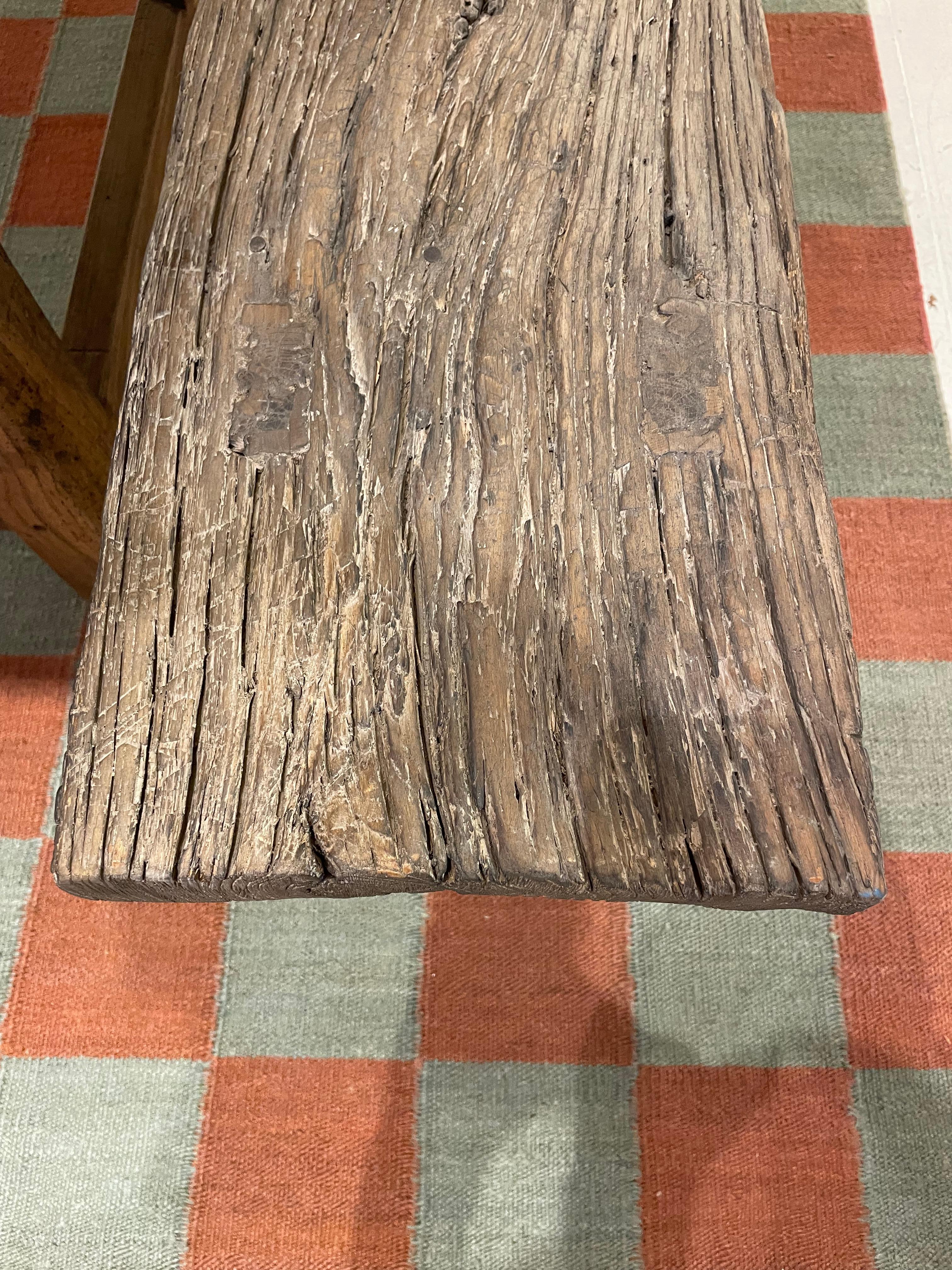 1930s Primitive Belgian Bench For Sale 1